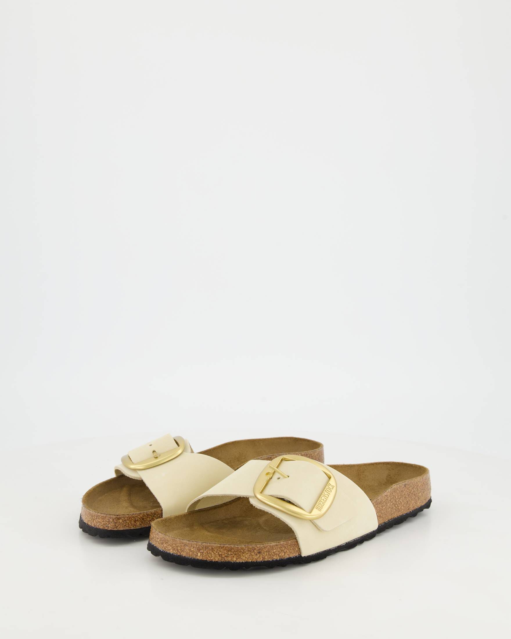 Birkenstock Damen Pantolette MADRID BIG BUCKLE Aus Nubukleder In Wei birkenstock-damen-pantolette-madrid-big-buckle-aus-nubukleder-in-wei
