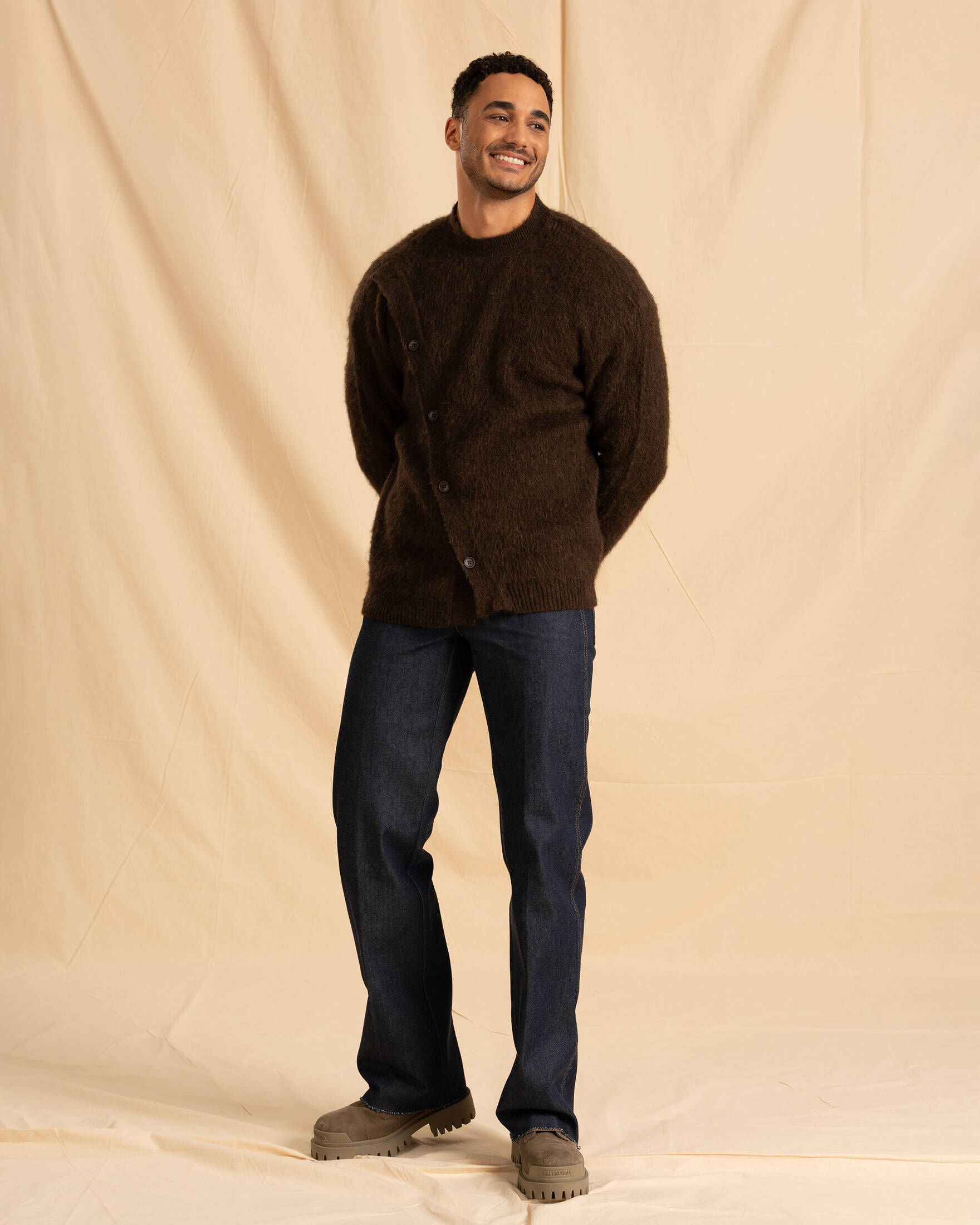 Herren Strickpullover Cardigan – Dicker Vintage-Pullover Mit Reißverschluss, Warm & Lässig Für Herbst/Winter