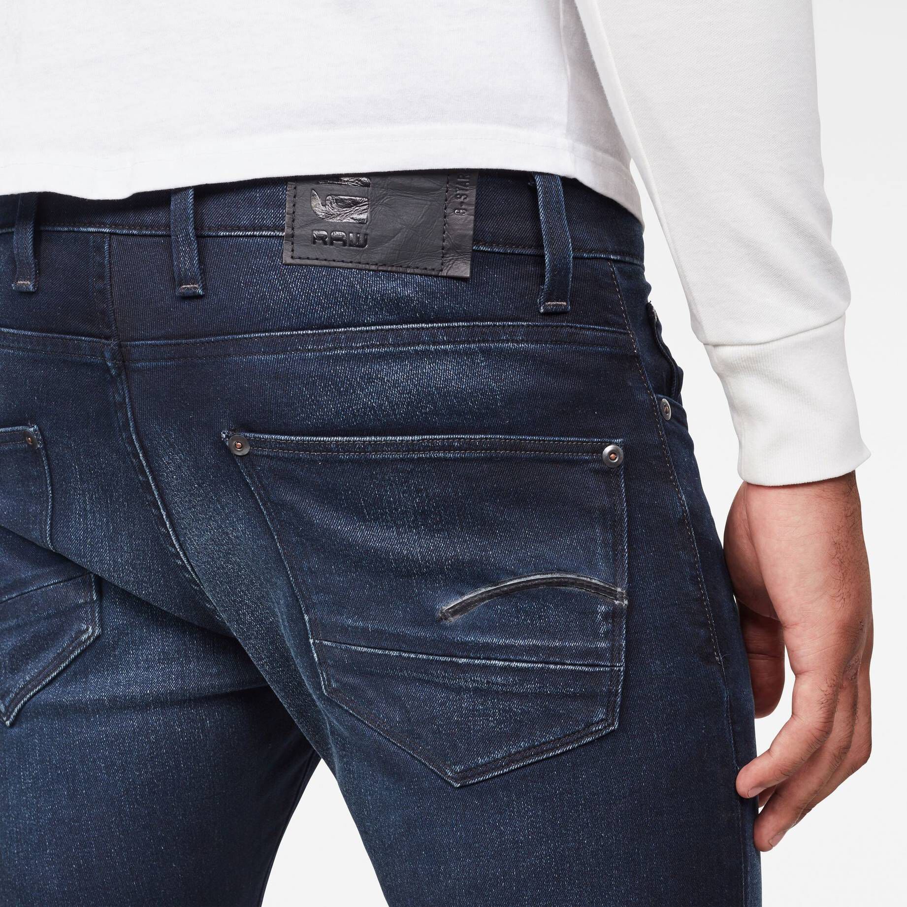 G-Star Raw REVEND SKINNY Blauw - Gratis levering | ! - Textiel Skinny Jeans Heren € 119,95