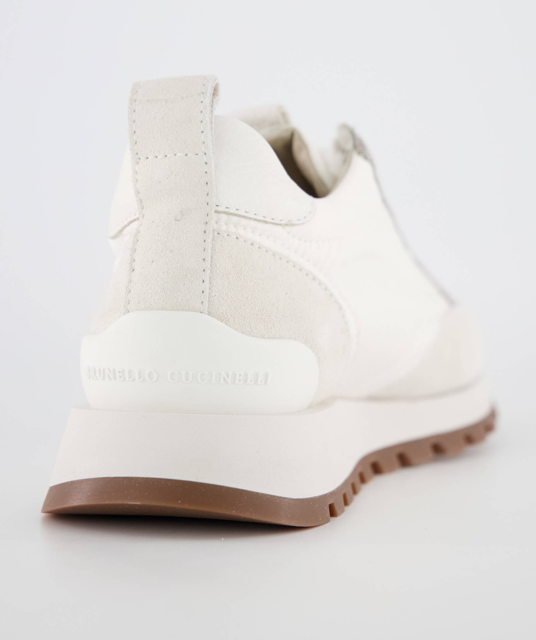 Brunello Cucinelli Sneaker Weiß in Weiß Damen Schuhe Sneaker Niedrig Geschnittene Sneaker 