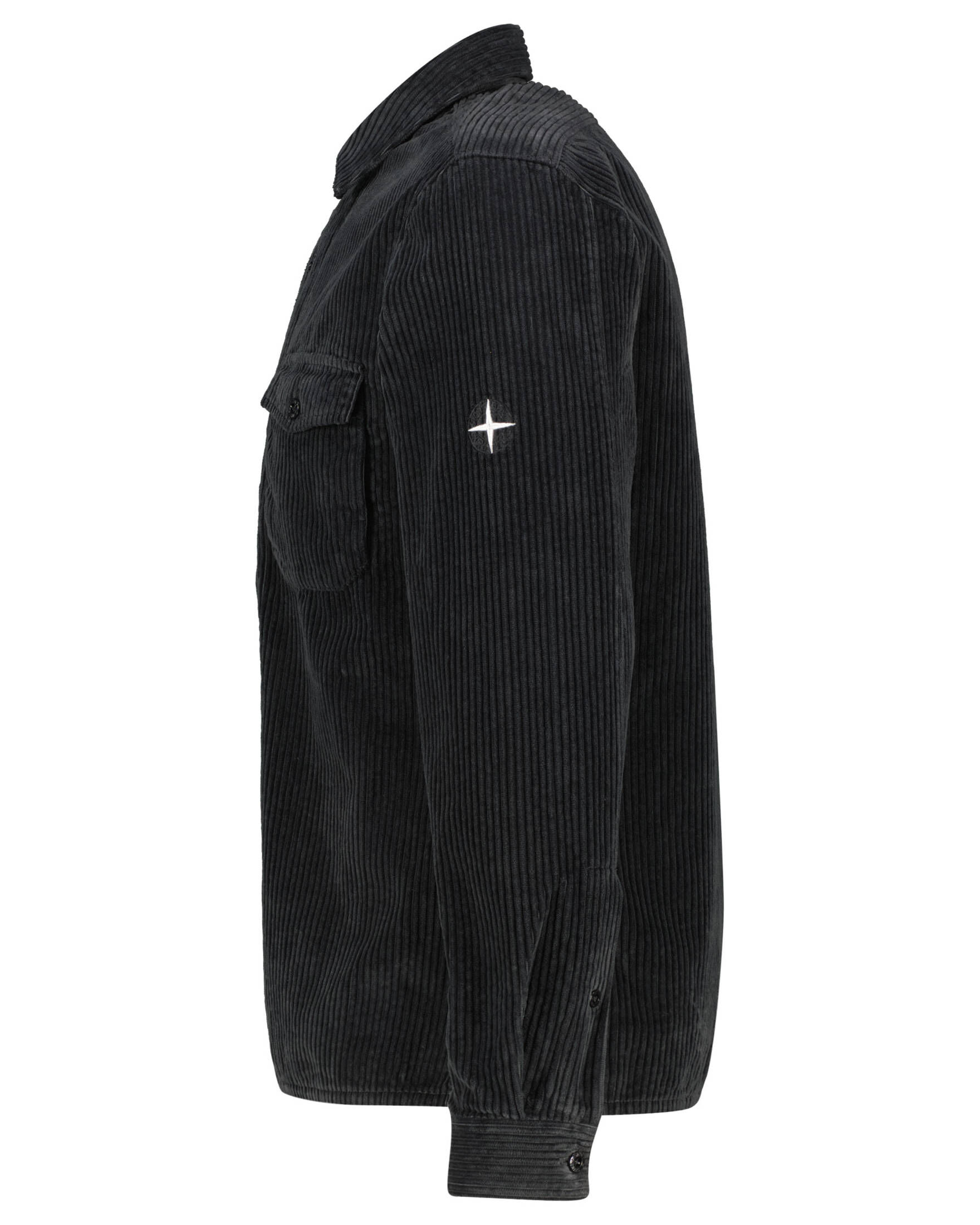 Caxndycing Corduroy Hemd Herren Cord Langarm Freizeithemd Mit Klappentasche Männer Jacke Button Up Hemdjacke Regular Fit Herrenhemd Knopfleiste Stehkragen Leichte Cordjacke