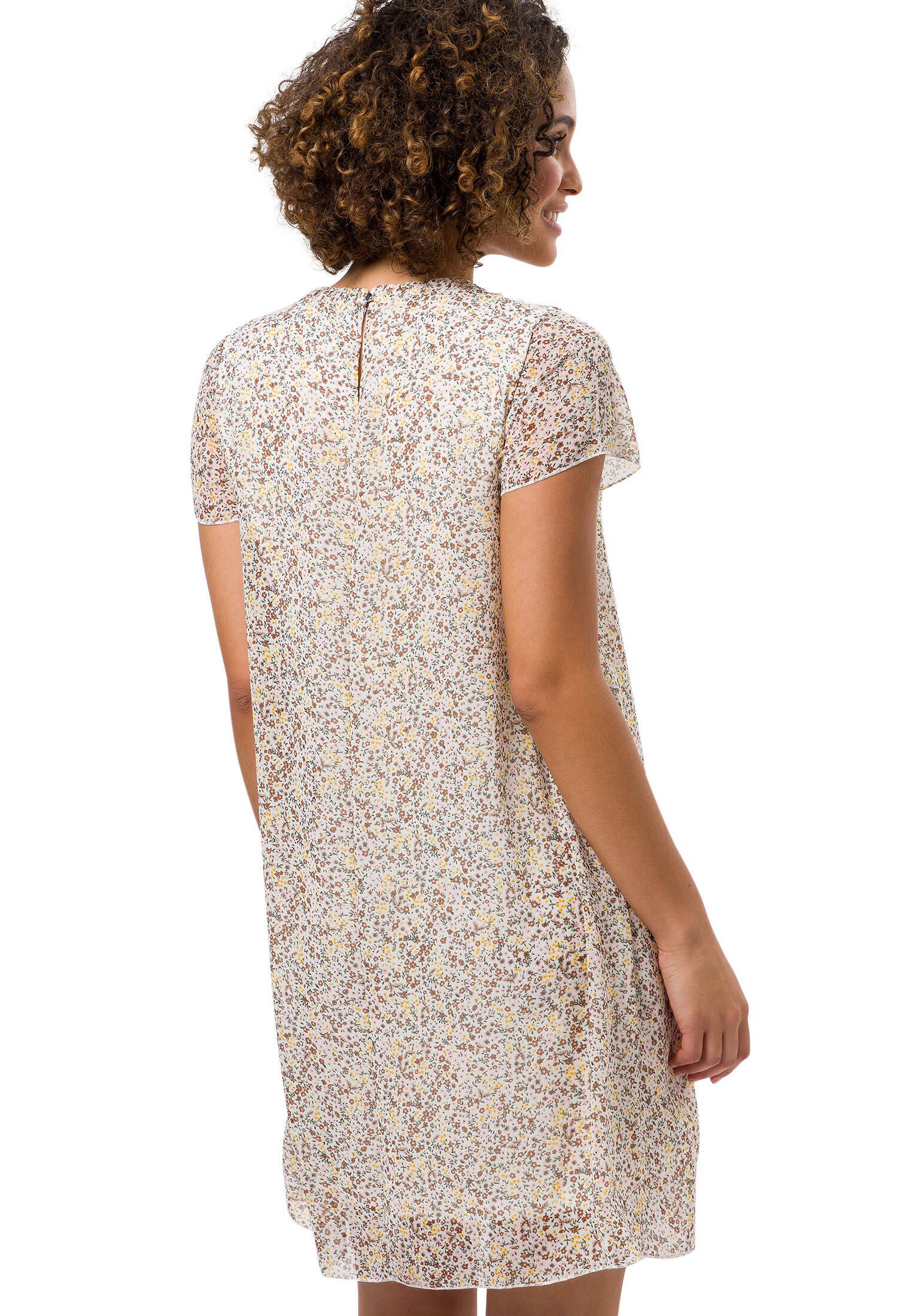APART Langes Chiffonkleid Mit Allover-Blumenprint – Elastische Taille, Seitenschlitze, Ca. 150 Cm