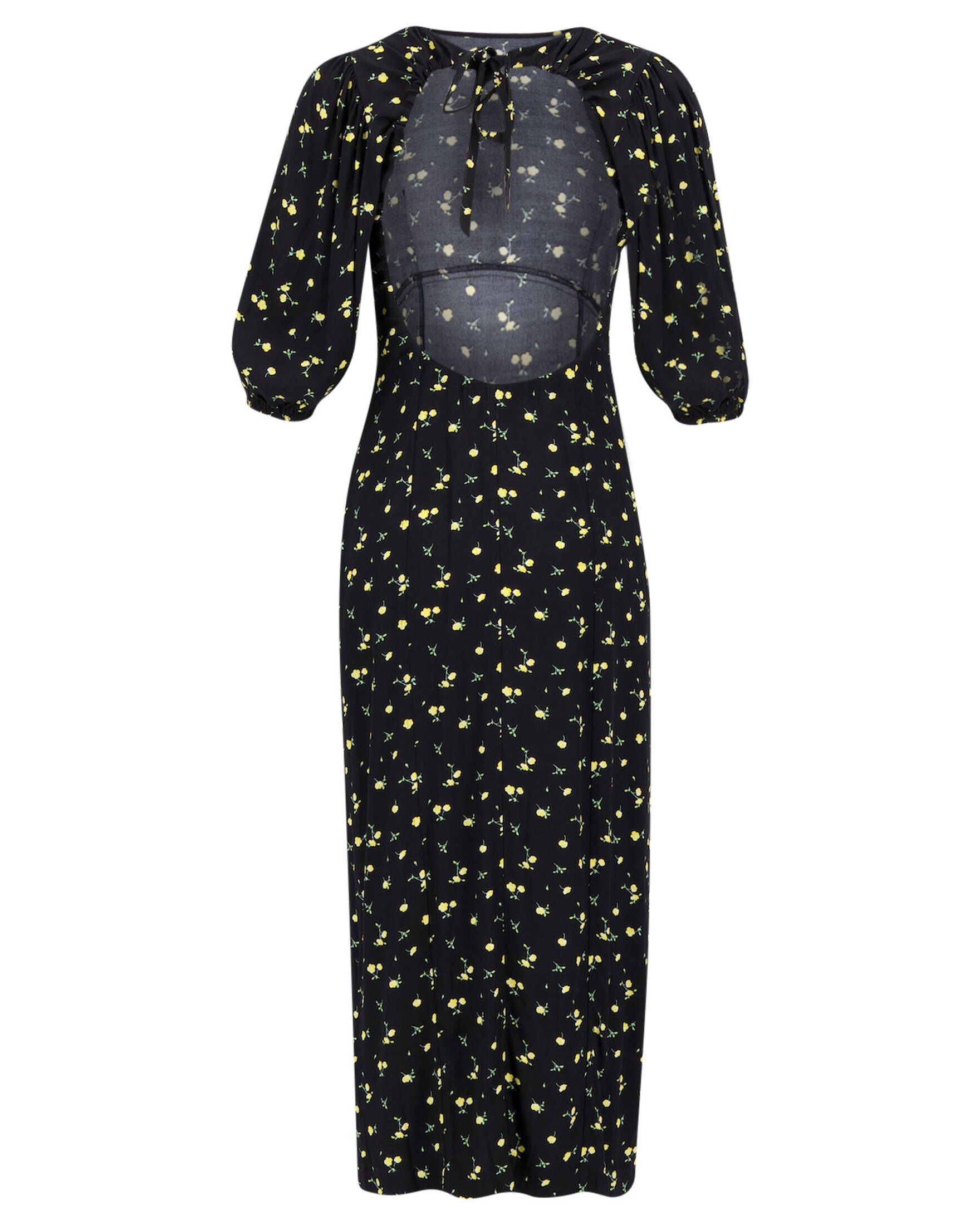 Darsy Ss Midi Dress Bright White Aop Orc