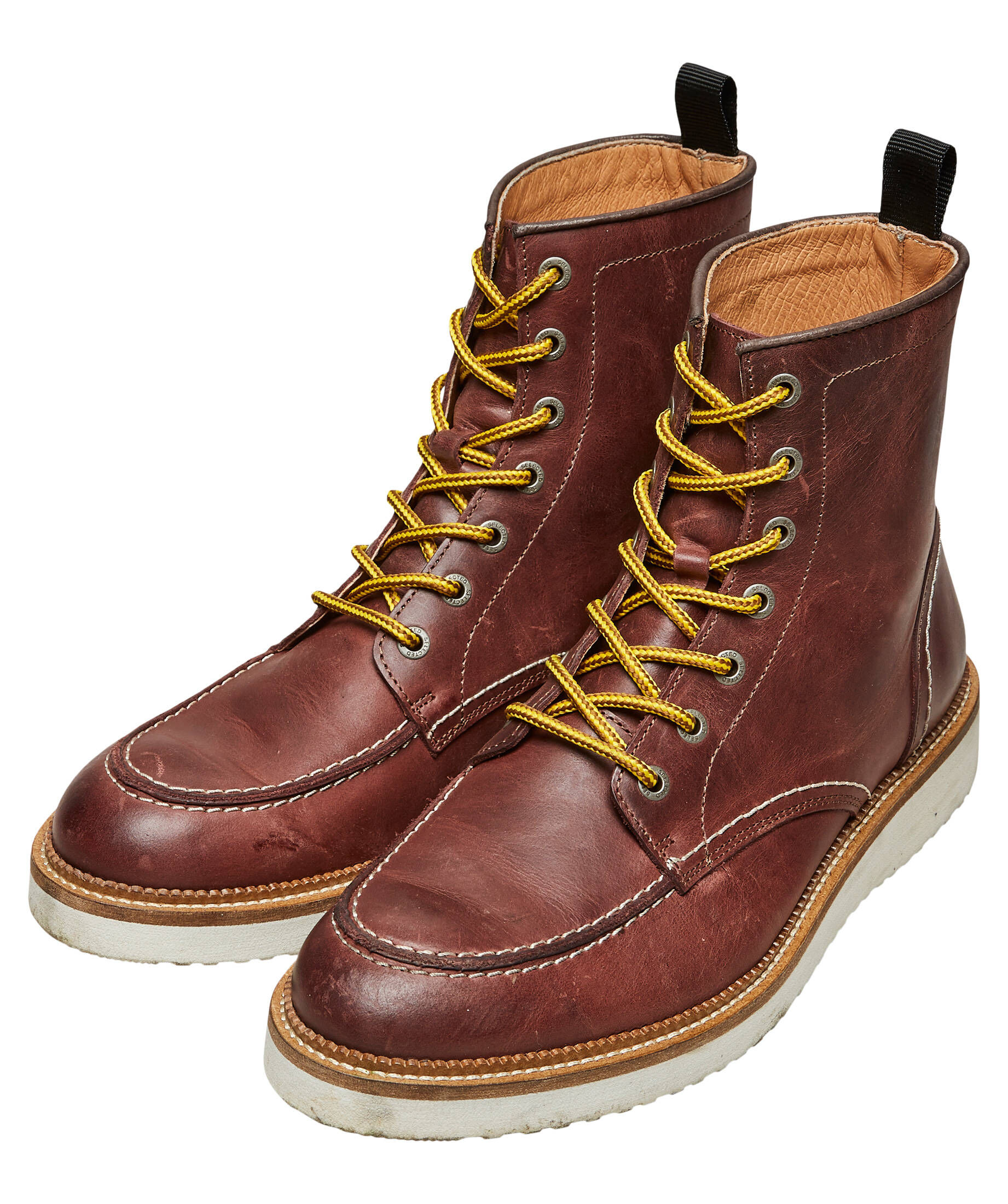 Golden Fox Arbeitsstiefel Herren Moc Toe Wedge: 15,2 Cm, ölgegerbtes Leder, PU-Sohle, Goodyear-Welt, Stahlkappe