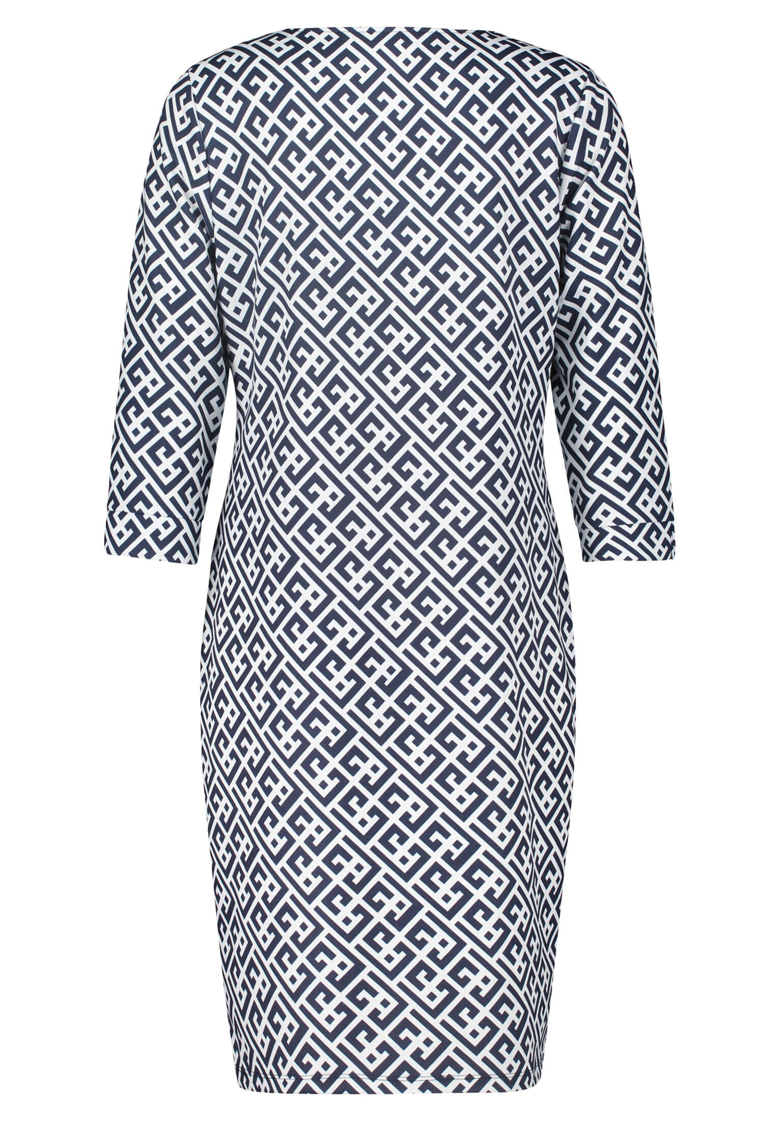 Cartoon Damenkleid Mit Bindeband — Casual-Look Mit Paisley-Muster | Aus 100% Viskose & Figurbetont