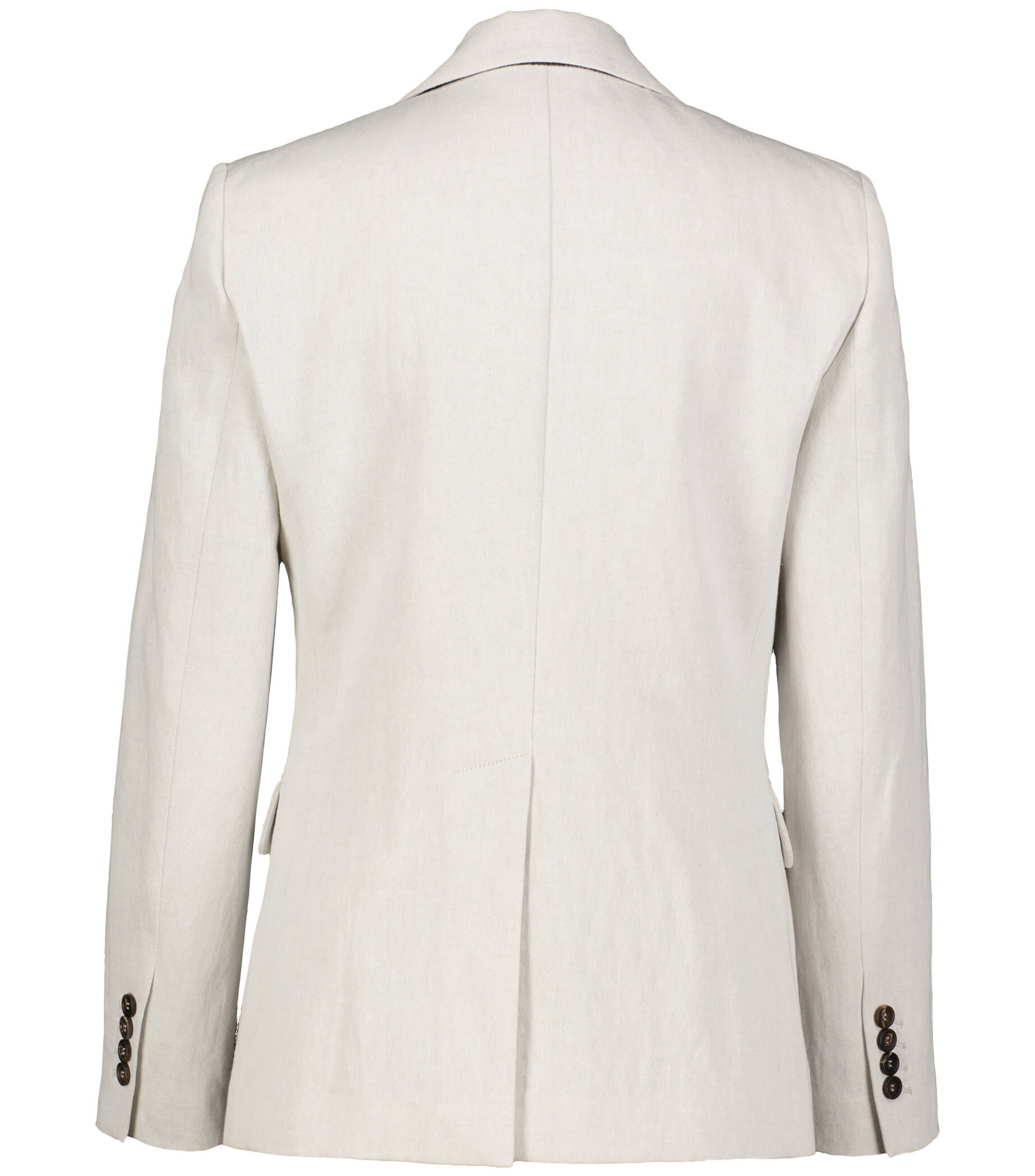 KIMCCI Damen Blazer Elegant - Kurzarm Business Blazer Aus Baumwoll-Leinen Slim Fit