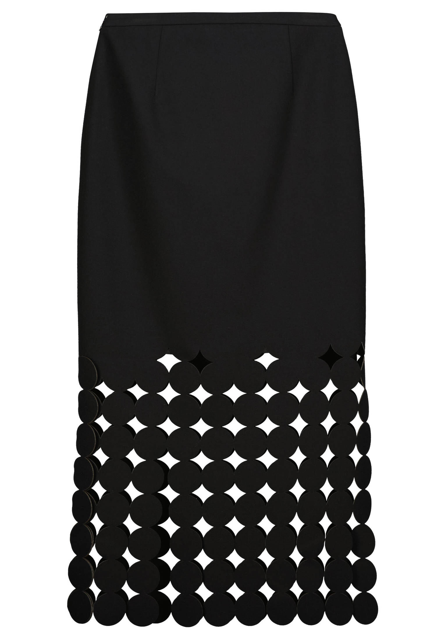 Jupe Fendue AKRIS PUNTO En Laine Noire - Taille 36fr - Authentique Et Bon état