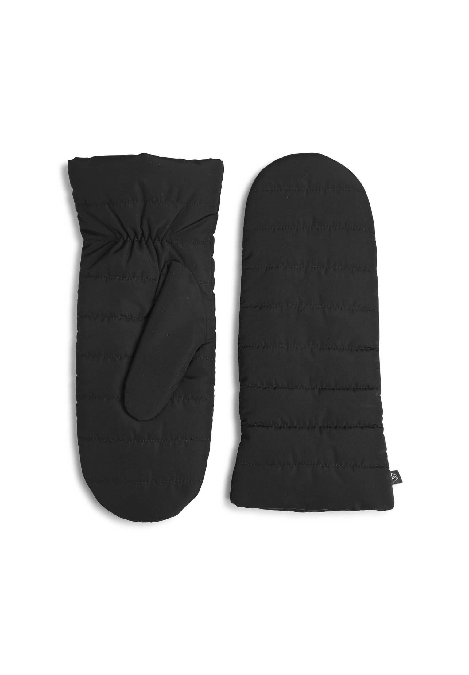 Level Damen Fäustlinge Iris W – Schwarz, Größe 7 S, Mit Reißverschluss