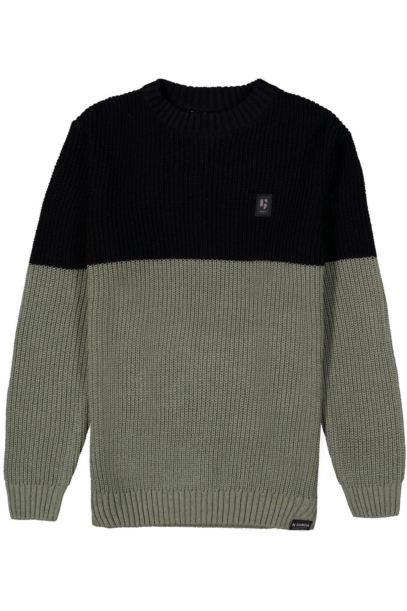 Garcia Jungen Strickpullover - Weicher Feinstrick Mit Melange-Optik