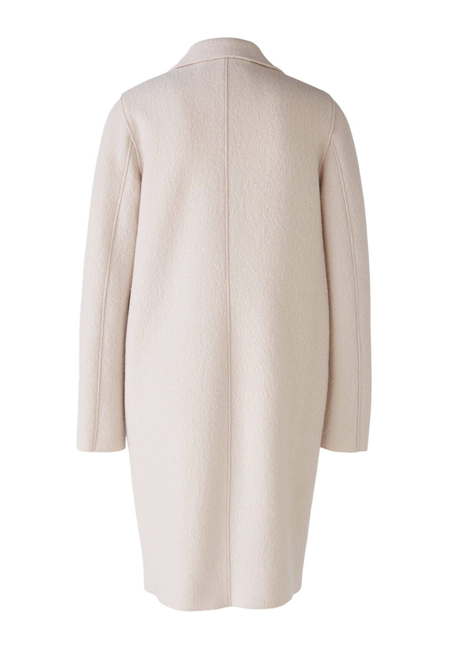 Oui Damen Mantel Scuba Gerade Geschnitten Uni - Eleganter & Bequemer Übergangsmantel