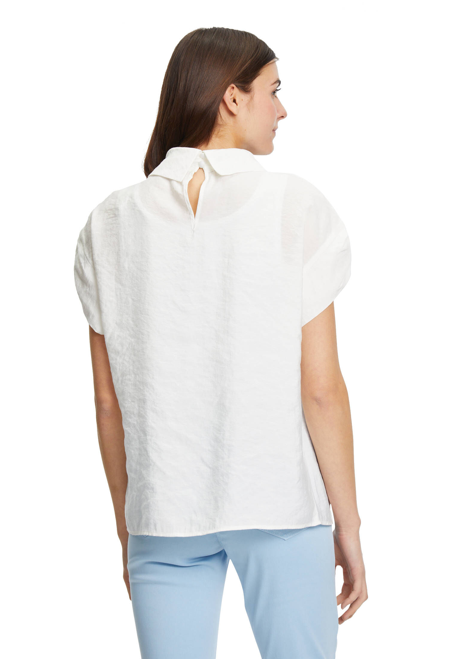 Betty Barclay Damen Bluse – Schlupfbluse Mit Stehkragen & 3/4-Ärmeln, Ausstellungs-Schnitt