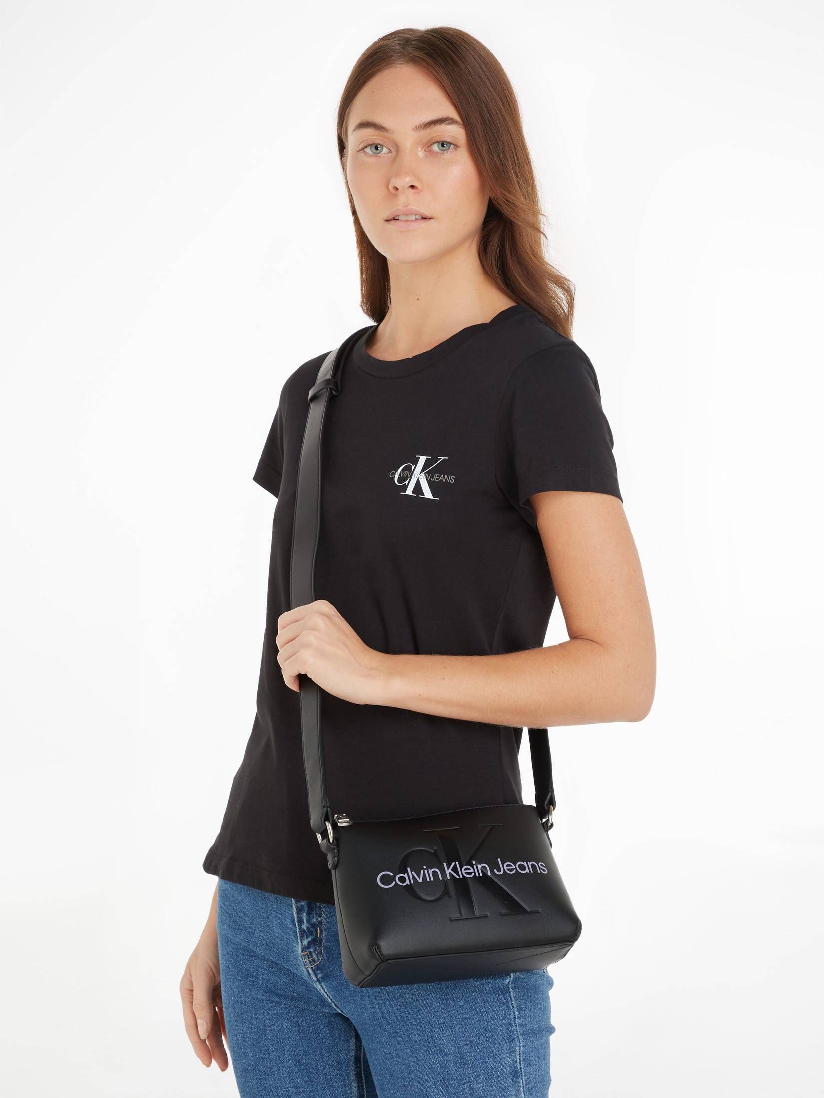 Verwunderlich Calvin Klein Umhngetasche Schwarz Bild