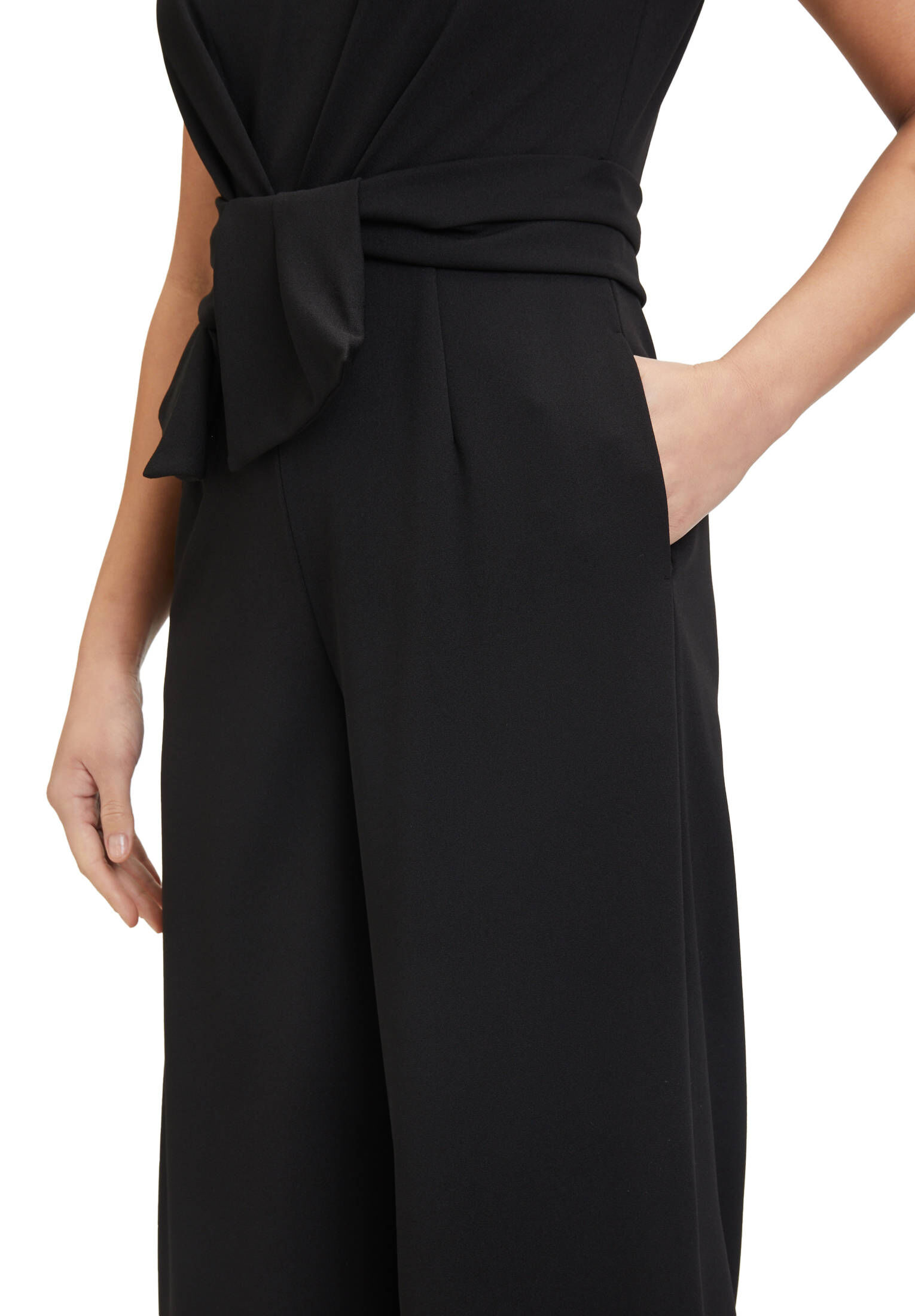 Damen Einarm-Jumpsuit - Weites Bein mit Schlitz-Ärmel