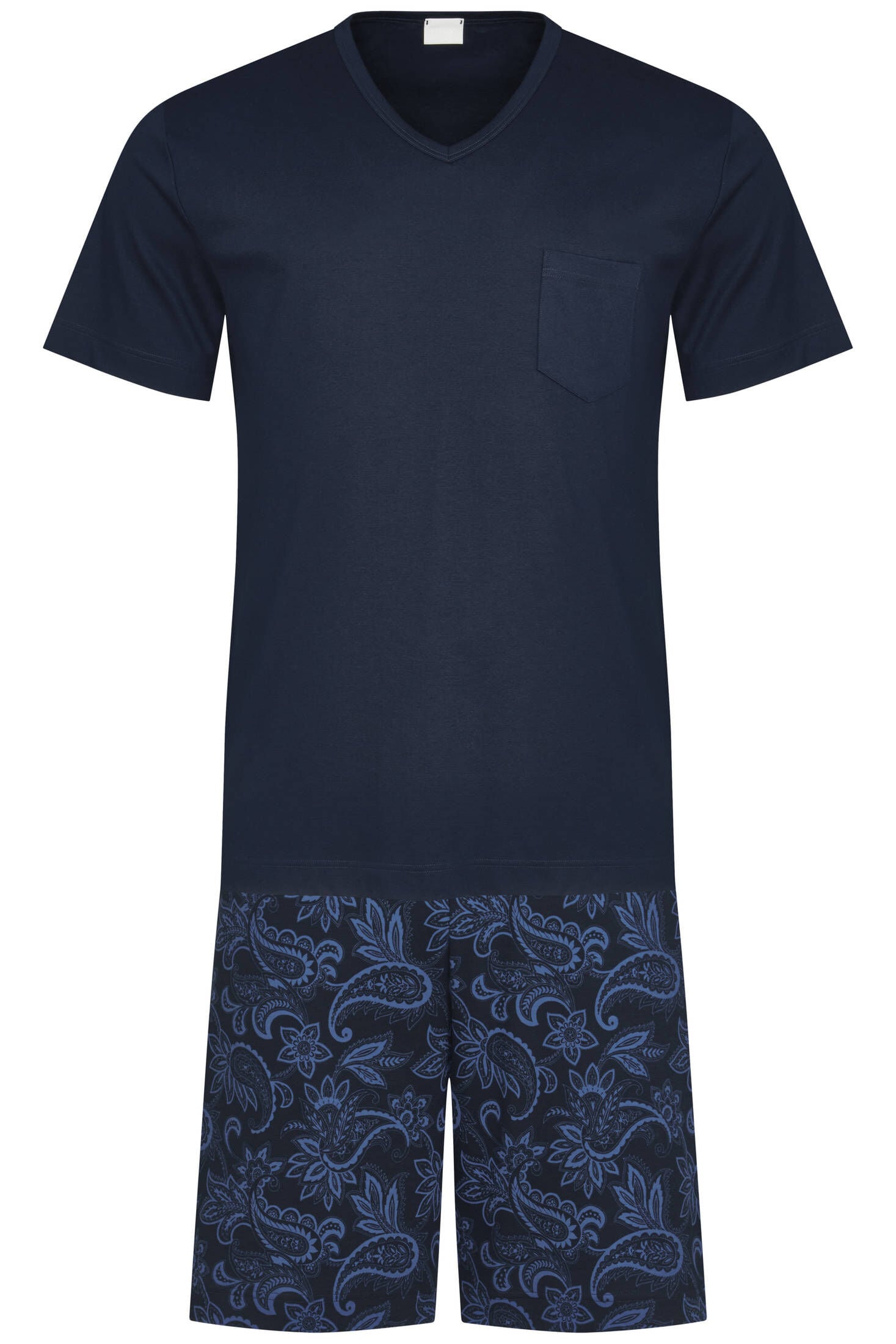 BAMBOO COOL Herren Schlafanzug Kurz – Weicher Kurzarm-Pyjama Aus Atmungsaktivem Material