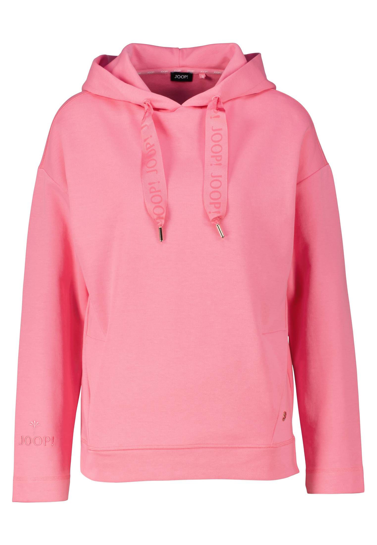 Miss Goodlife Damen Hoodie 'Don't Worry Be Happy' - Oversize Pink Hoodie