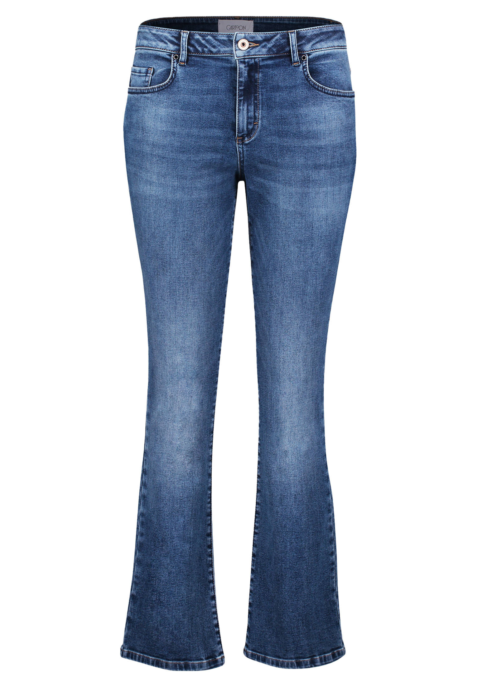 Cartoon Damen Jeans Mit Strass - Gerade Passform, Schrittlänge 76 Cm, Größe 36