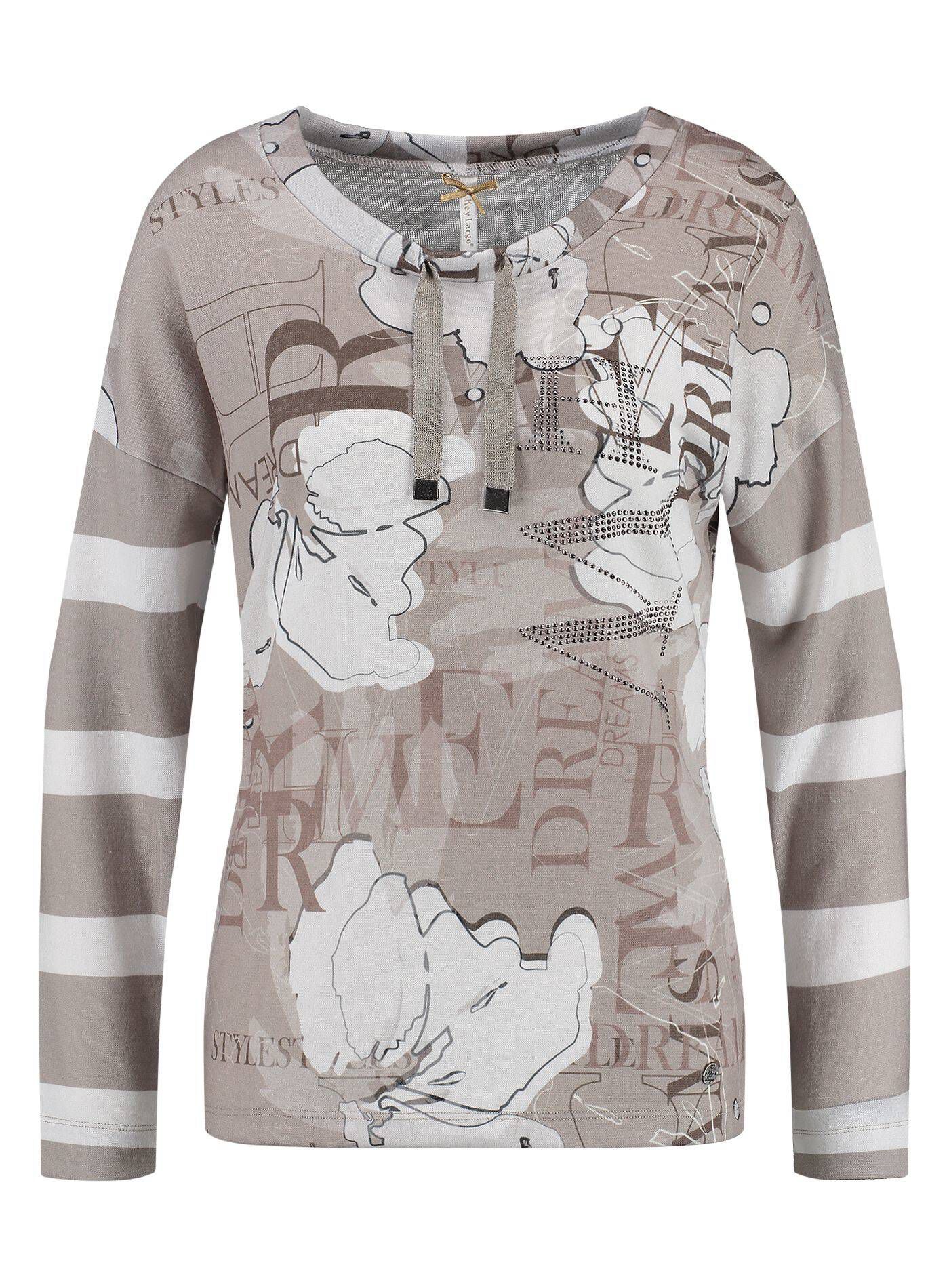 KEY LARGO Damen T-Shirt Heidi Round – Weiches Rippstoff-Shirt Mit Markenlogo