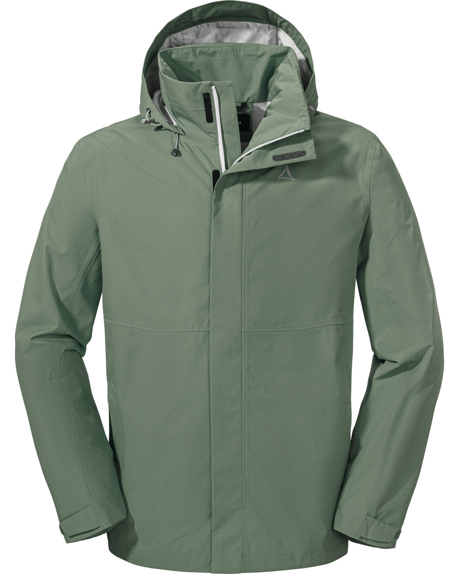 Schöffel Gmund M Herenjas, wind- en waterdichte regenjas, ademende outdoorjas, wandeljas met opbergbare capuchon, zwart, 54