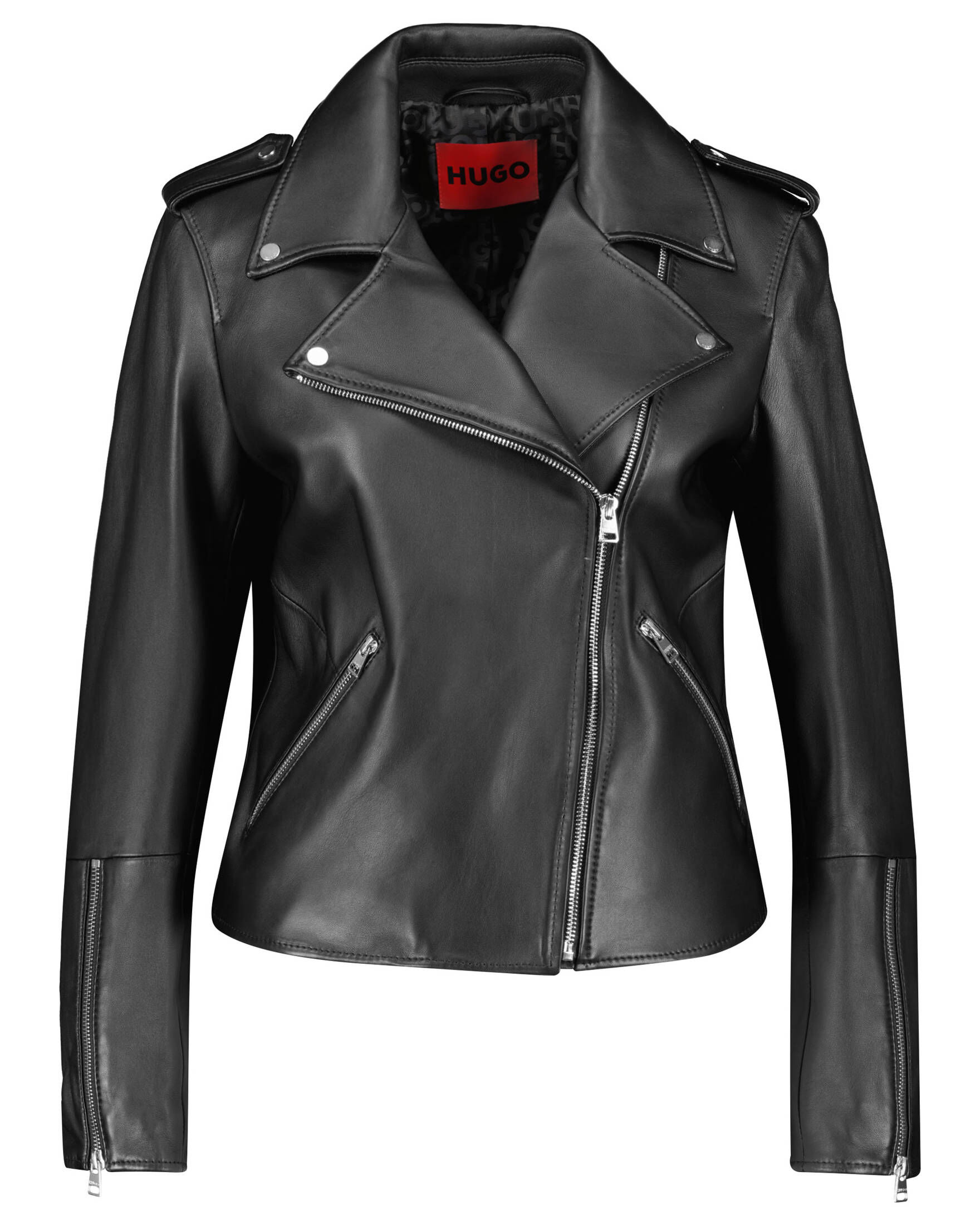 Erstaunlich Leder Bikerjacke Damen Bild