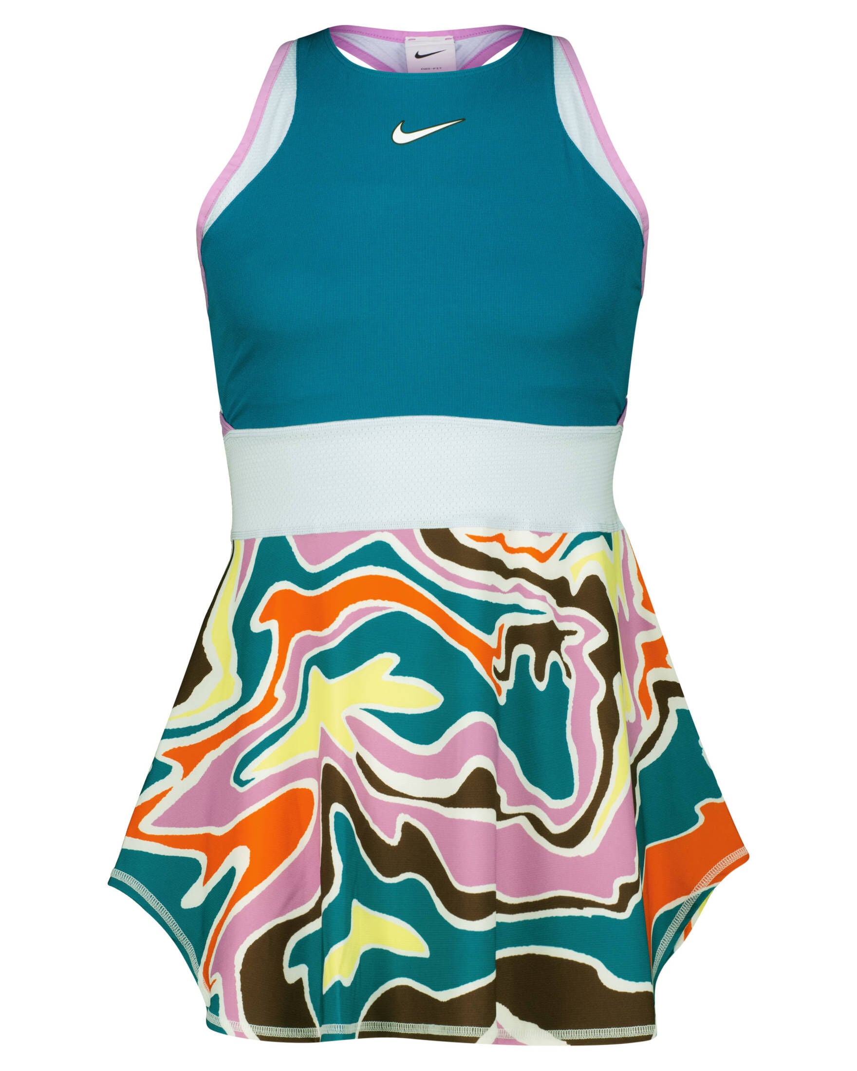 Nikecourt Slam Nike Damen Tenniskleid Nike Court Slam Women's Tennis Dress  Laser Fuchsia/Atomic Orange