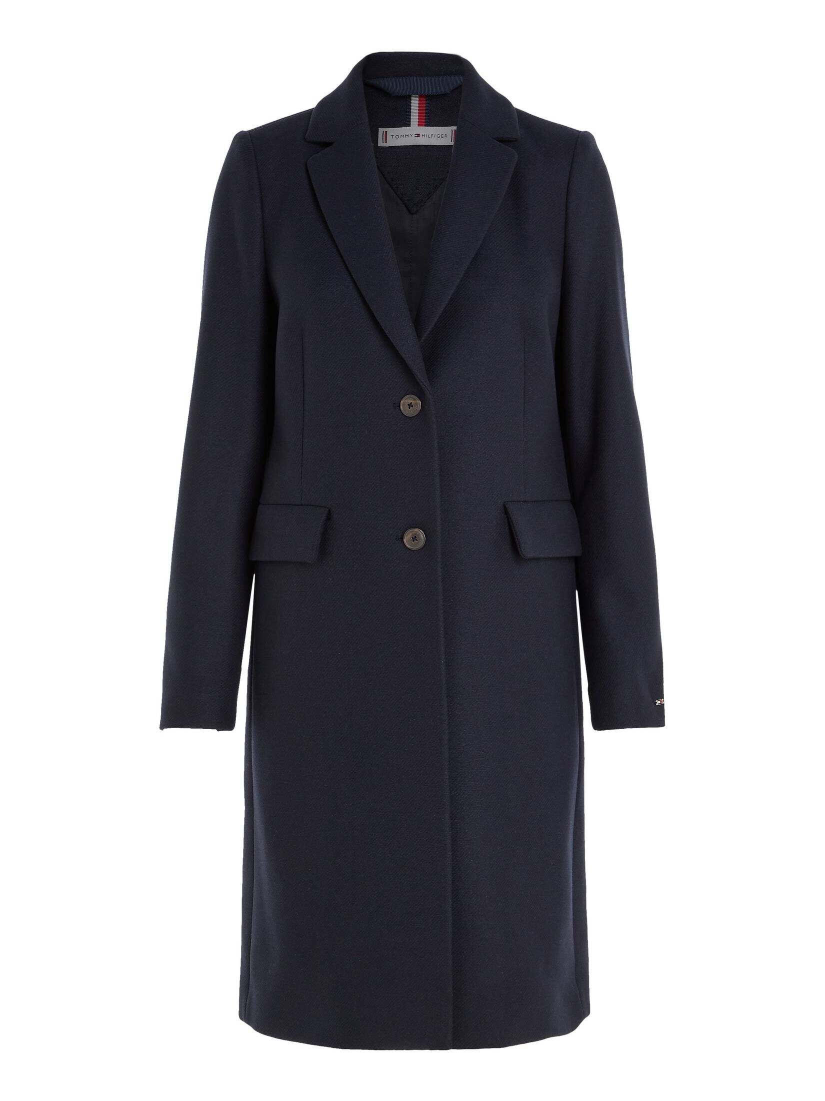 Tommy Hilfiger Damen Mantel mit Wolle und Kaschmir WOOL BLEND  