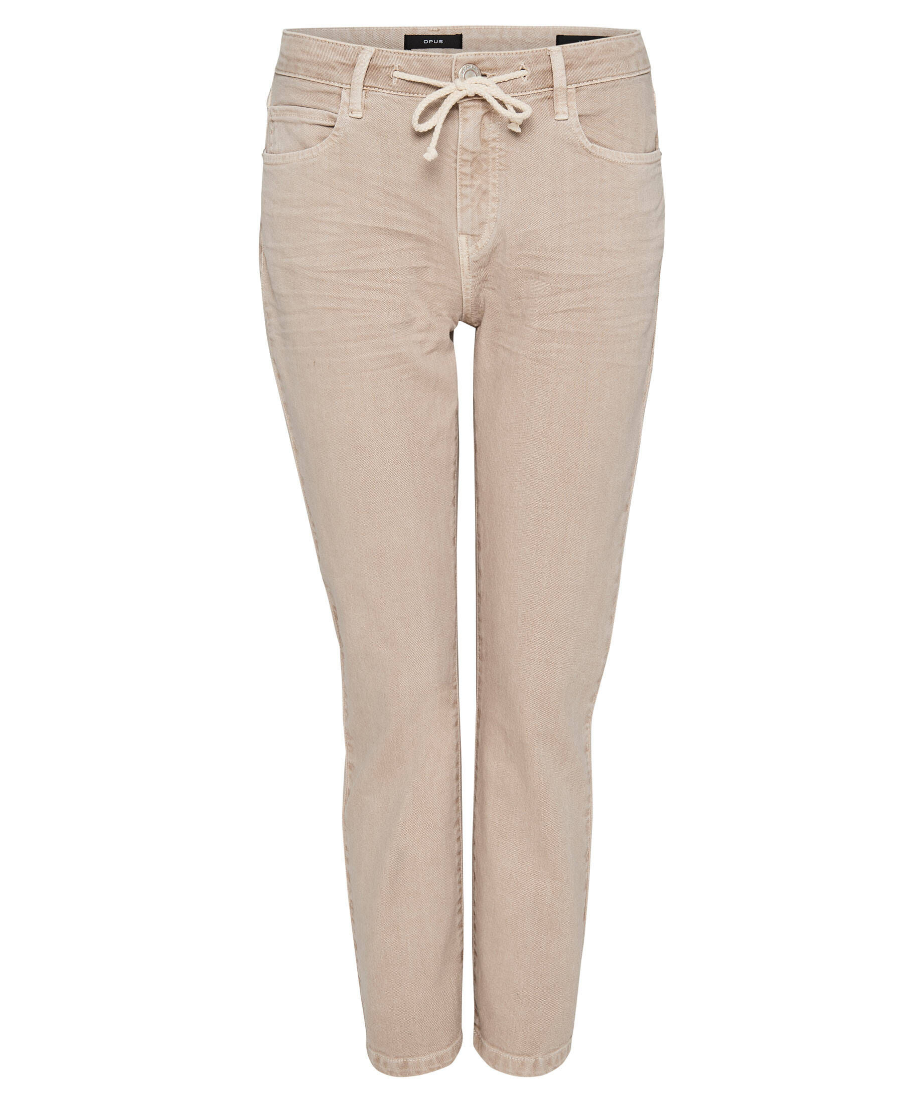 OPUS Damen Jeans MIVA Wide Leg - Cropped Selvedge Denim Mit Umschlag