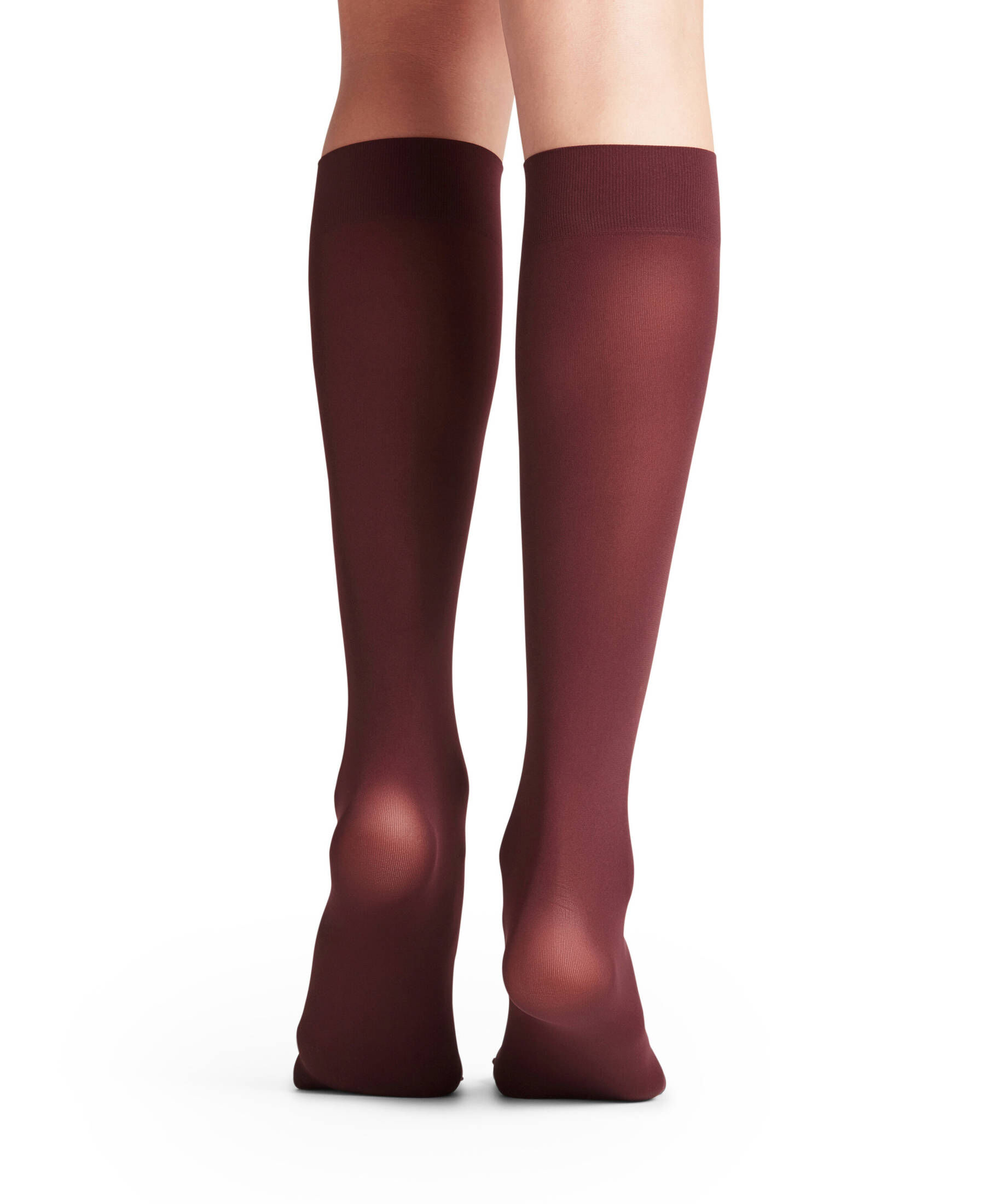 SUXUMHAO 2 Paar Oberschenkelstrümpfe Damen - Zopfstrick Kniestrümpfe über Dem Knie, Weinrot