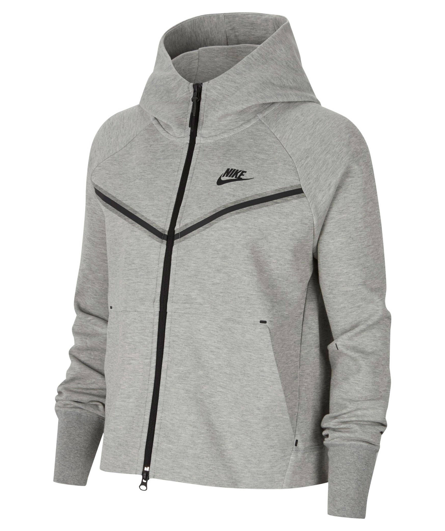 Grau Nike Tech Fleece Anzug Jacke Zip Hoodie Tech Fleece Grau Zip