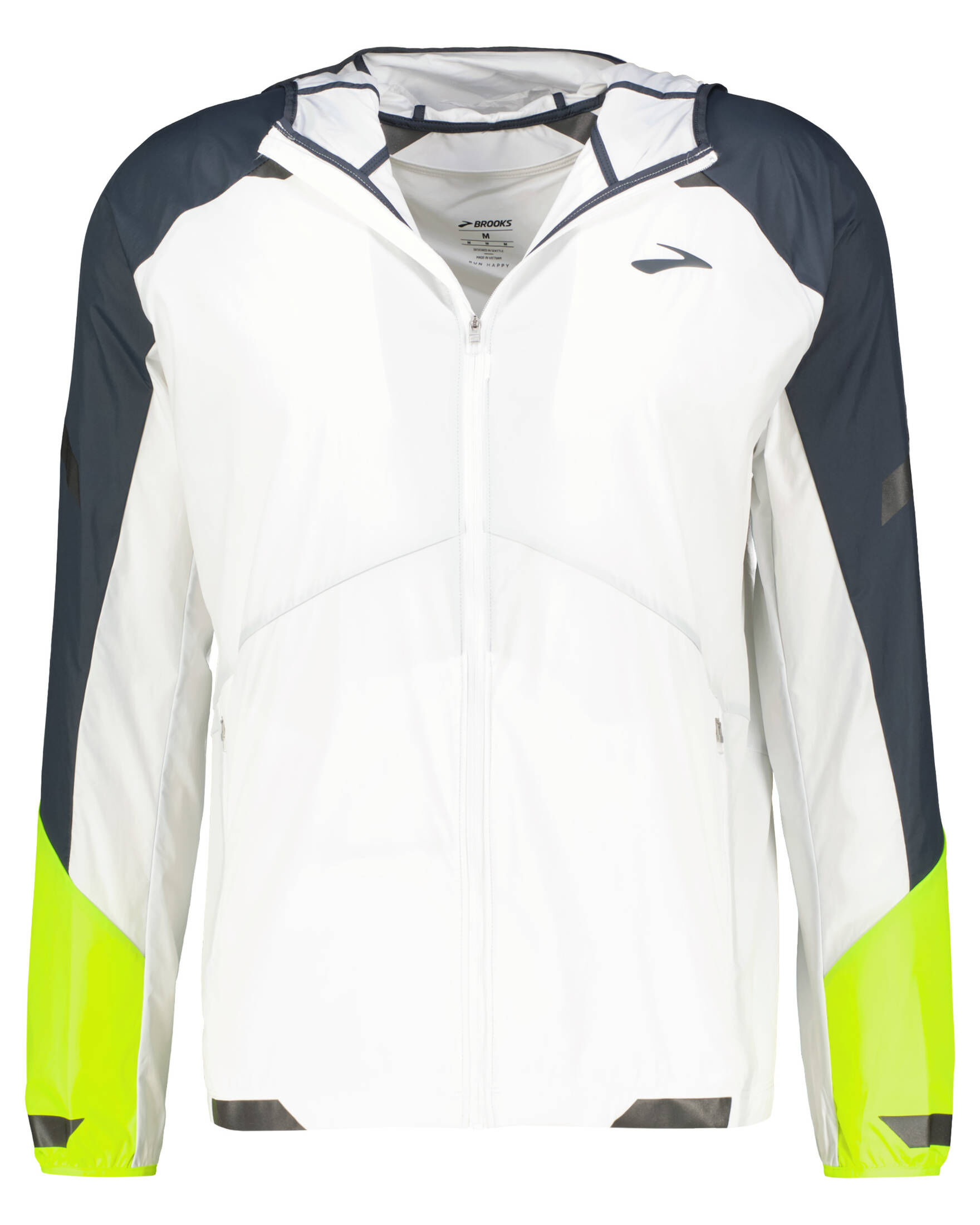Veste Convertible Brooks Run Visible Femme - Haute Visibilité, Coupe-Vent & Imperméable