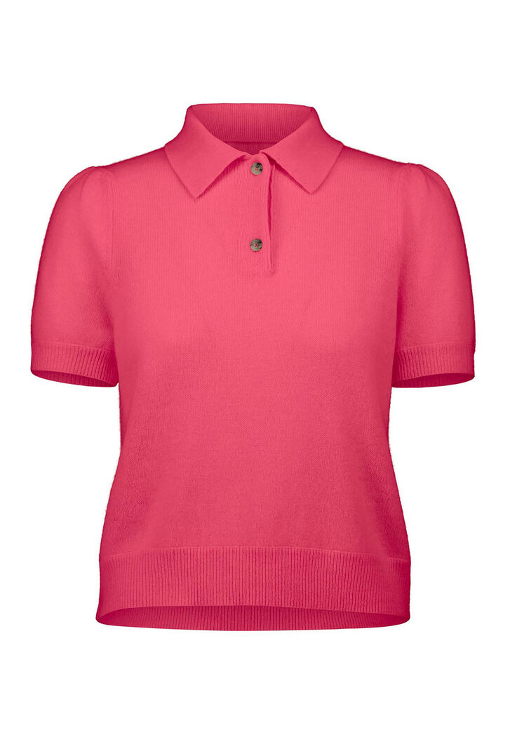 Allude Damen Poloshirt aus Kaschmir in rosa kaufen engelhorn