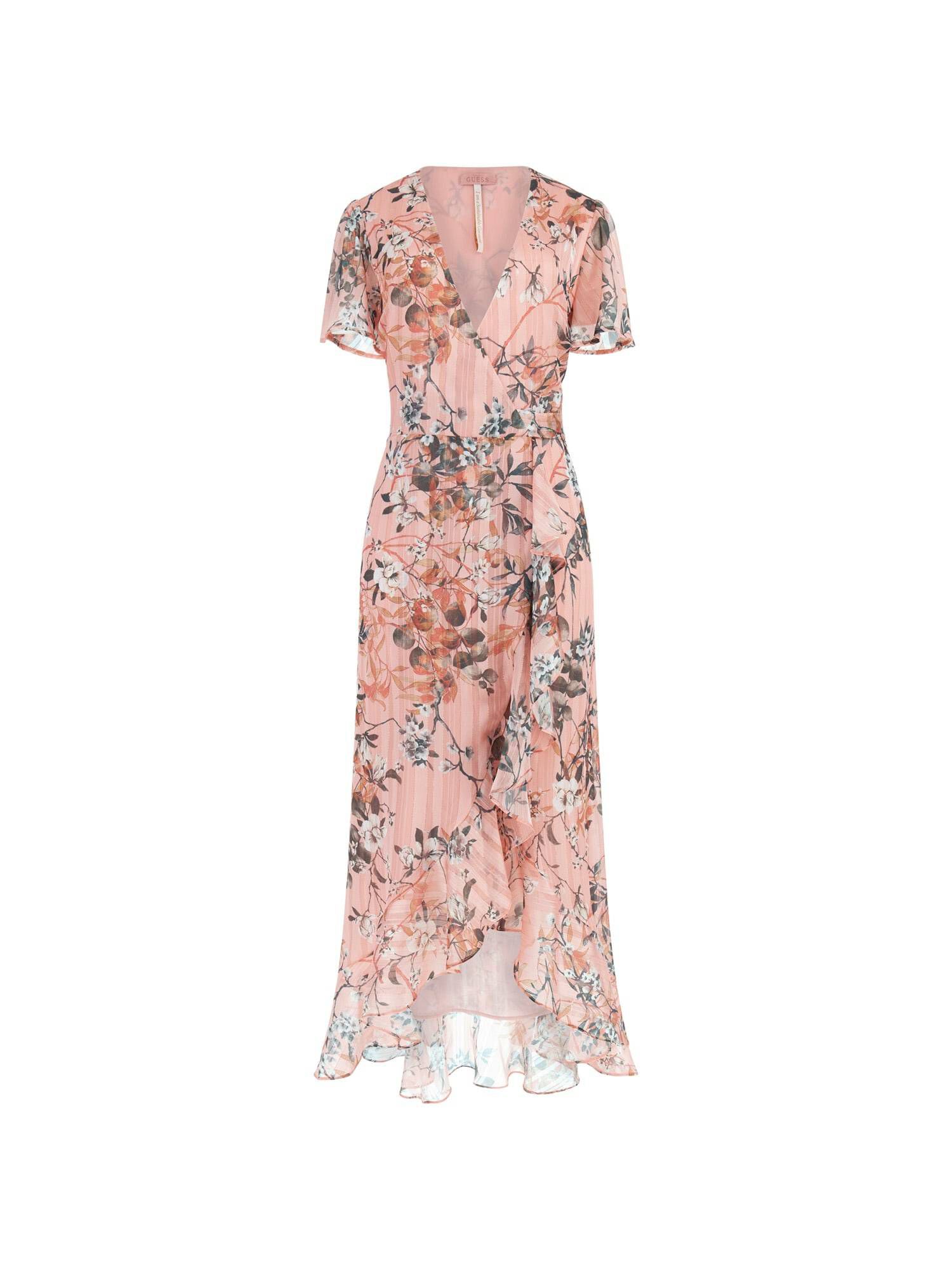 GUESS Damen Cinzia Kleid | Beiges Wildleder | Mit Guess-Logo | Plateausohle