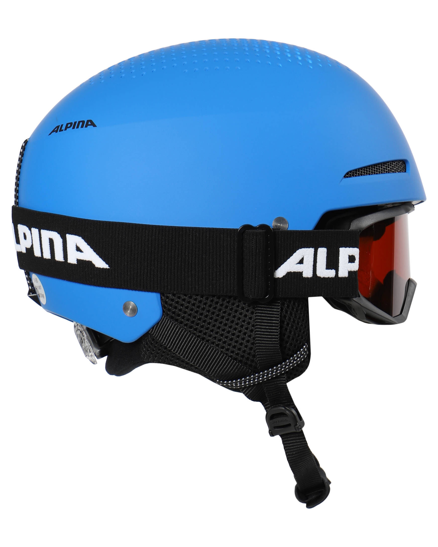 Alpina Kinder Skihelm / Snowboardhelm mit Brille ZUPO SET in Blau