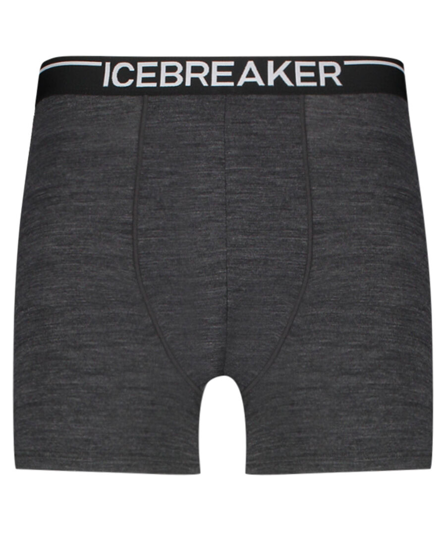 Icebreaker Herren Graphit Funktionsunterhose Men´S Anatomica Boxers Mit Wolle, Gr. S