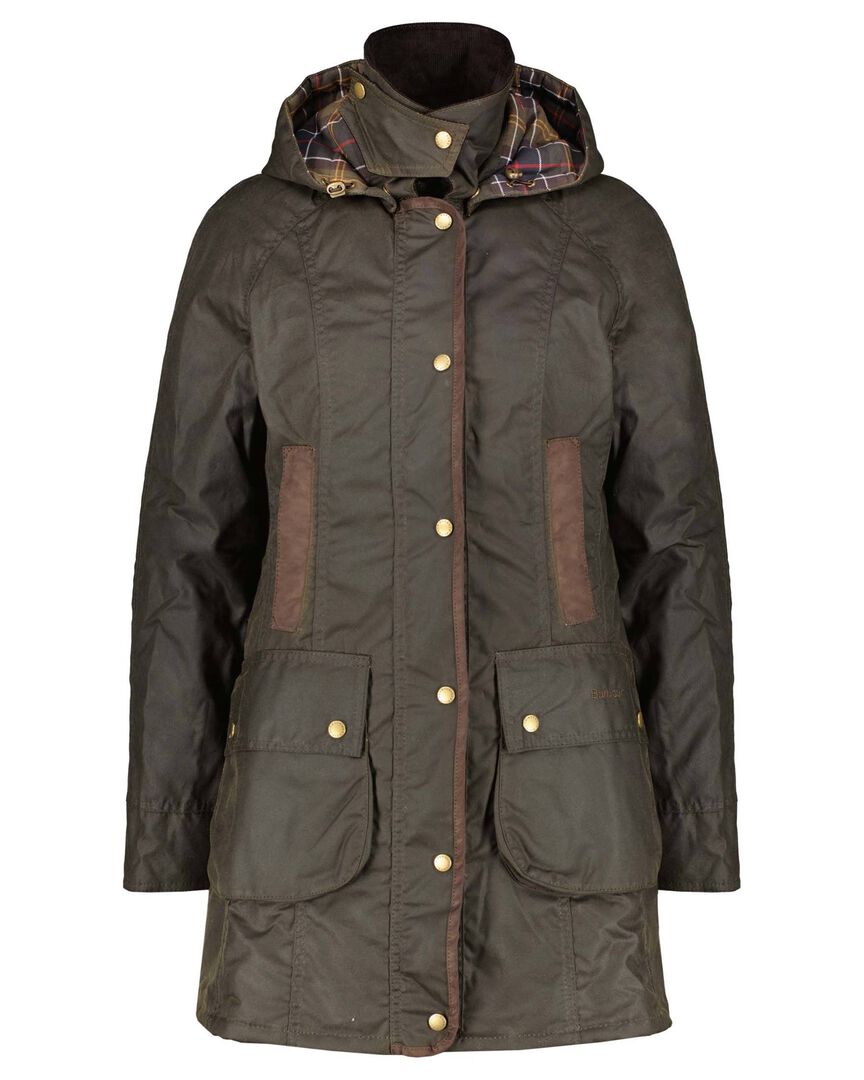 Barbour Damen Oliv Jacke Bower, Gr. 38