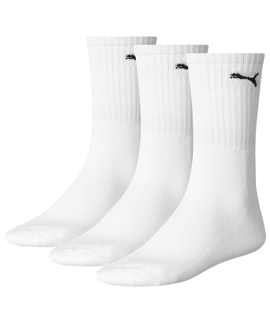 Puma 3P Sport Crew Socks Weiß Gr 43/46 - Bild 15