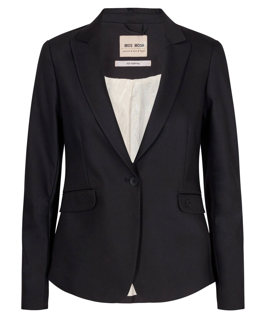 Mos Mosh Damen Schwarz Blazer Blake Night, Gr. 42