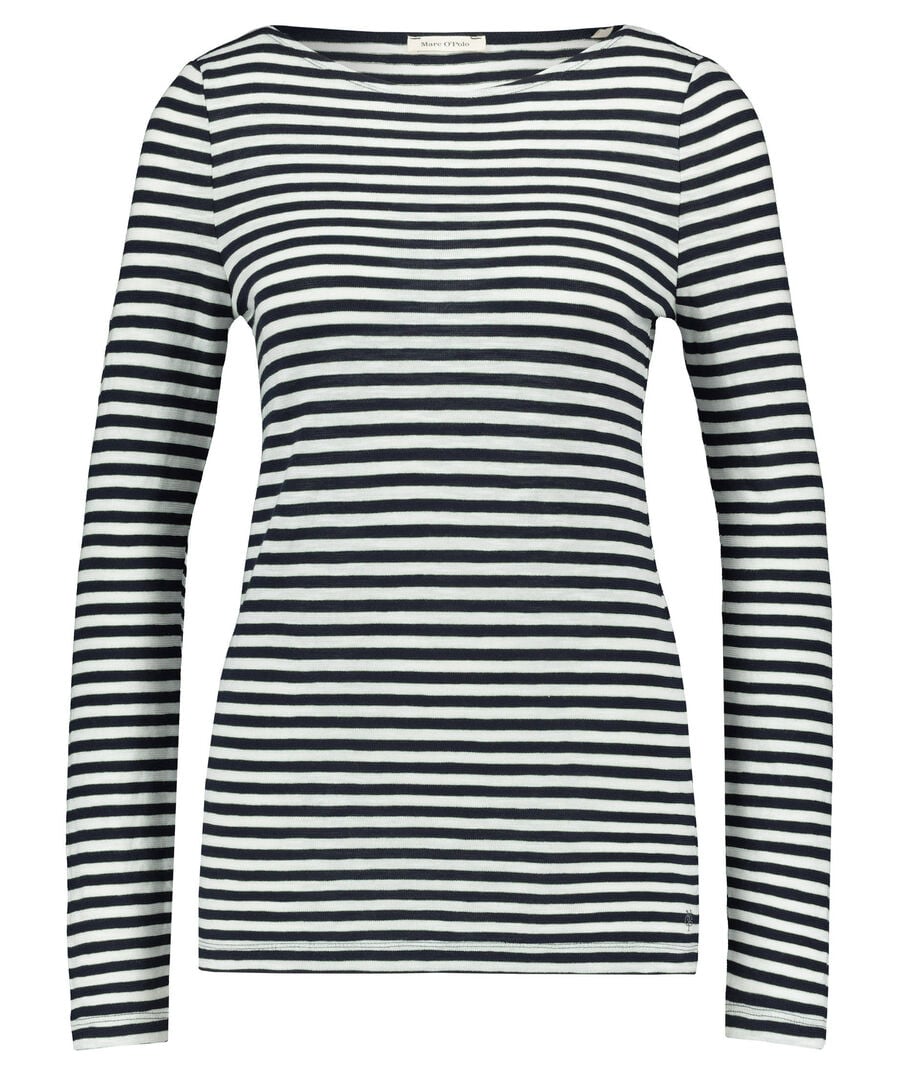 Marc O'polo Damen Marine Shirt Langarm, Gr. L