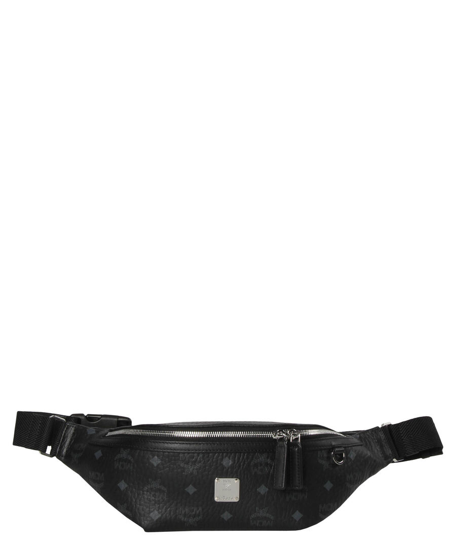 Mcm Herren Schwarz Fursten Gürteltasche In Visetos Visetos - Image 2