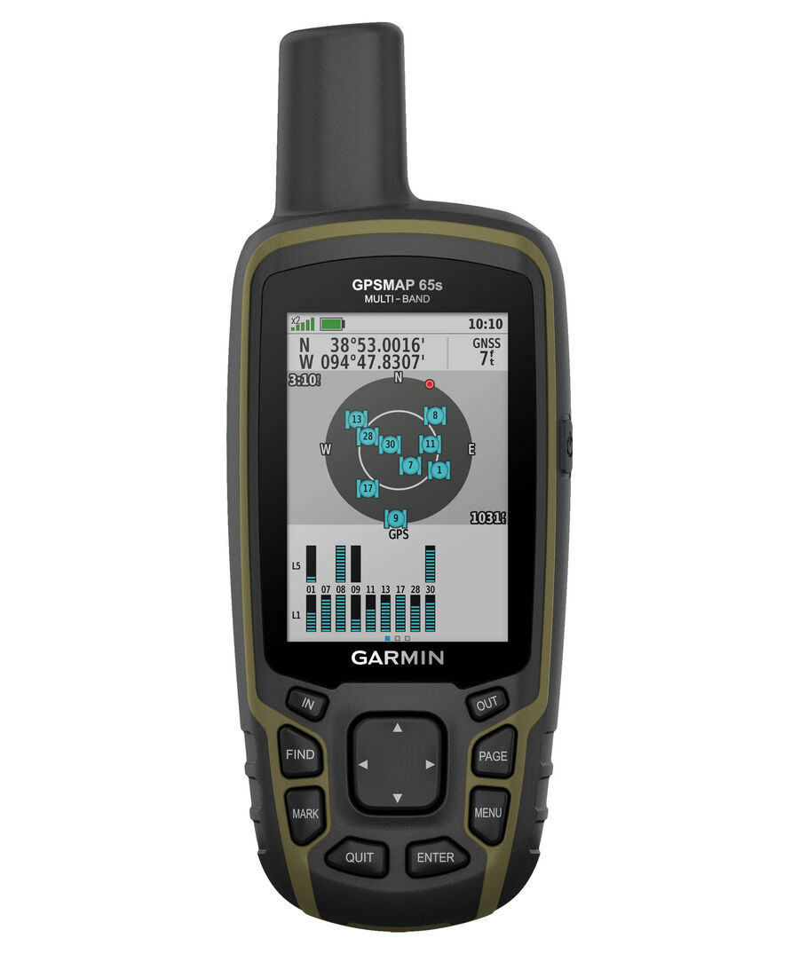 Garmin Outdoor Handgerät "GPSMap 65S", schwarz/grün, Einheitsgröße