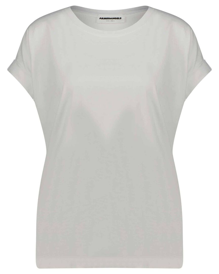 Armedangels Damen Weiß T-Shirt Frau Idaara - Bild 2