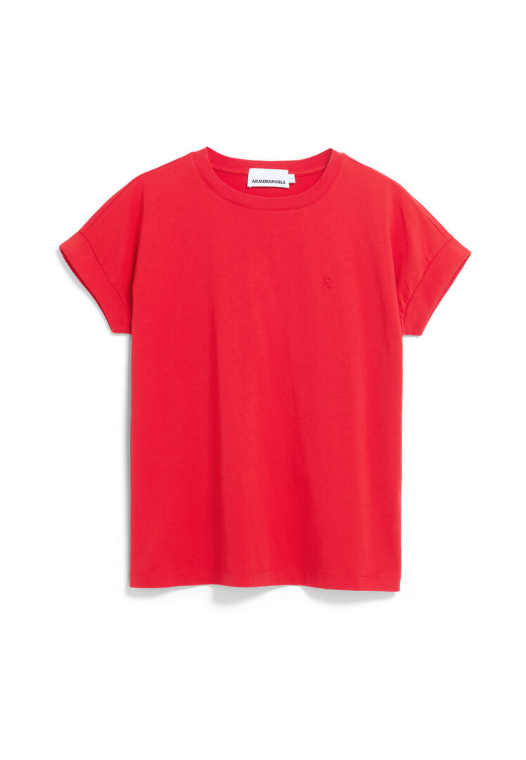 Armedangels Damen Rot T-Shirt Idaa, Gr. L - Bild 1