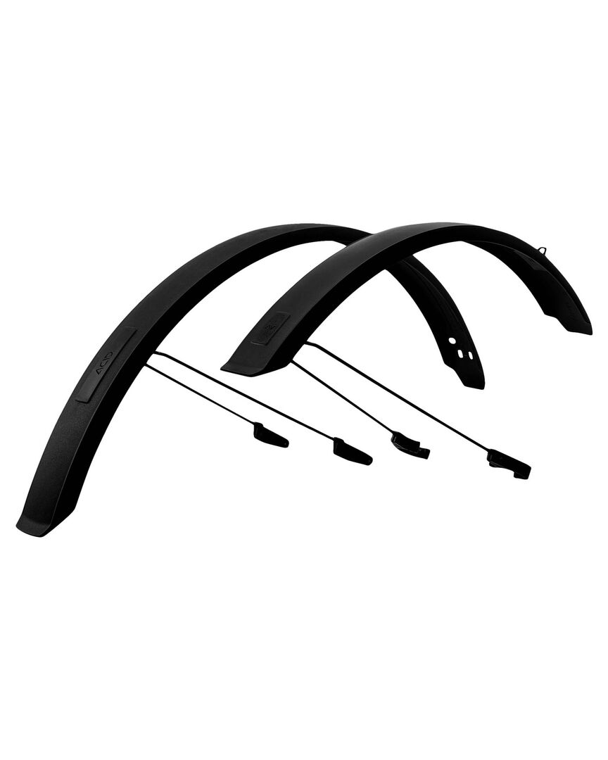 Acid Unisex Schwarz Fahrrad Schutzblech-Set 65 27,5 St Mount 2.0, Einheitsgröße