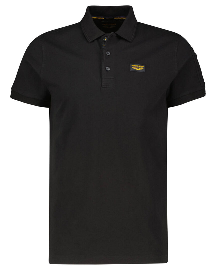 Pme Legend Herren Schwarz Poloshirt Kurzarm, Gr. Xxxl