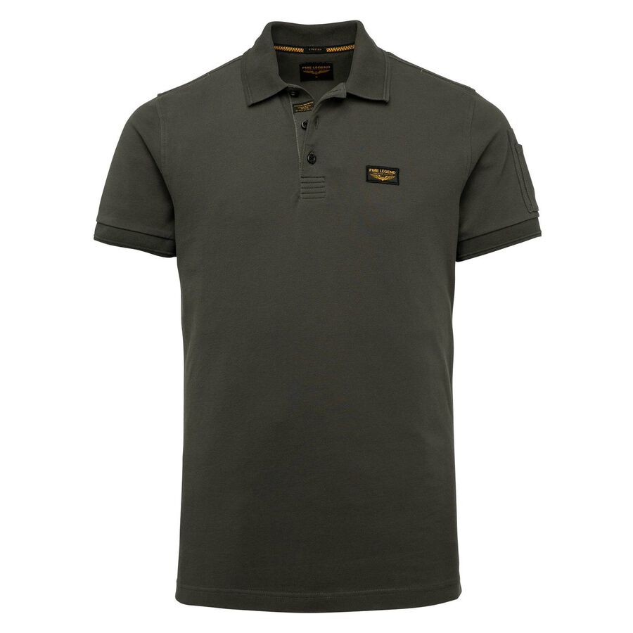 Pme Legend Herren Khaki Poloshirt Kurzarm, Gr. S