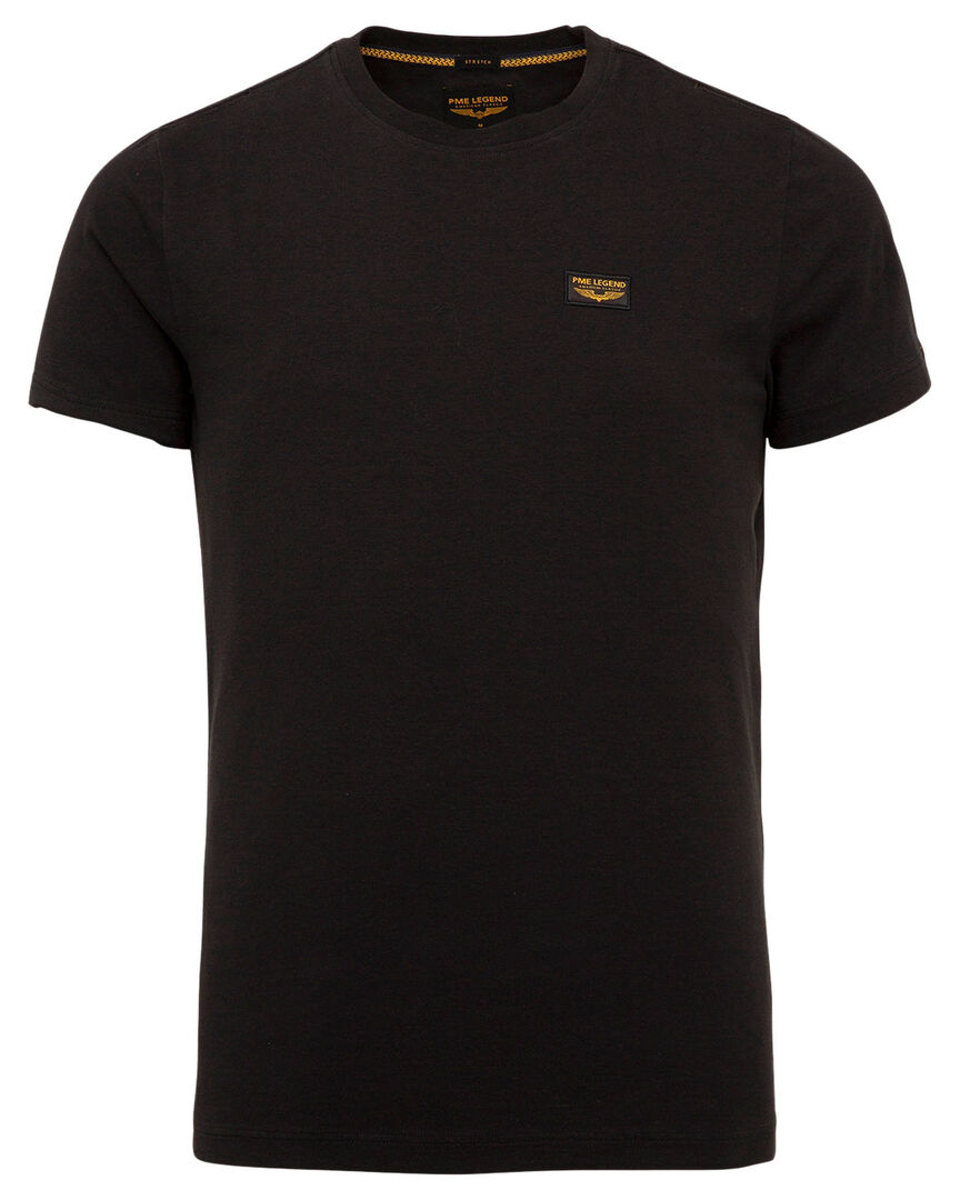 Pme-Legend Herren Schwarz T-Shirt Pme Legend, Gr. Xl (56/58), Jersey, Obermaterial: 95% Baumwolle, 5% Elasthan, Unifarben, Normal Normal, Rundhals, Gerader - Bild 5