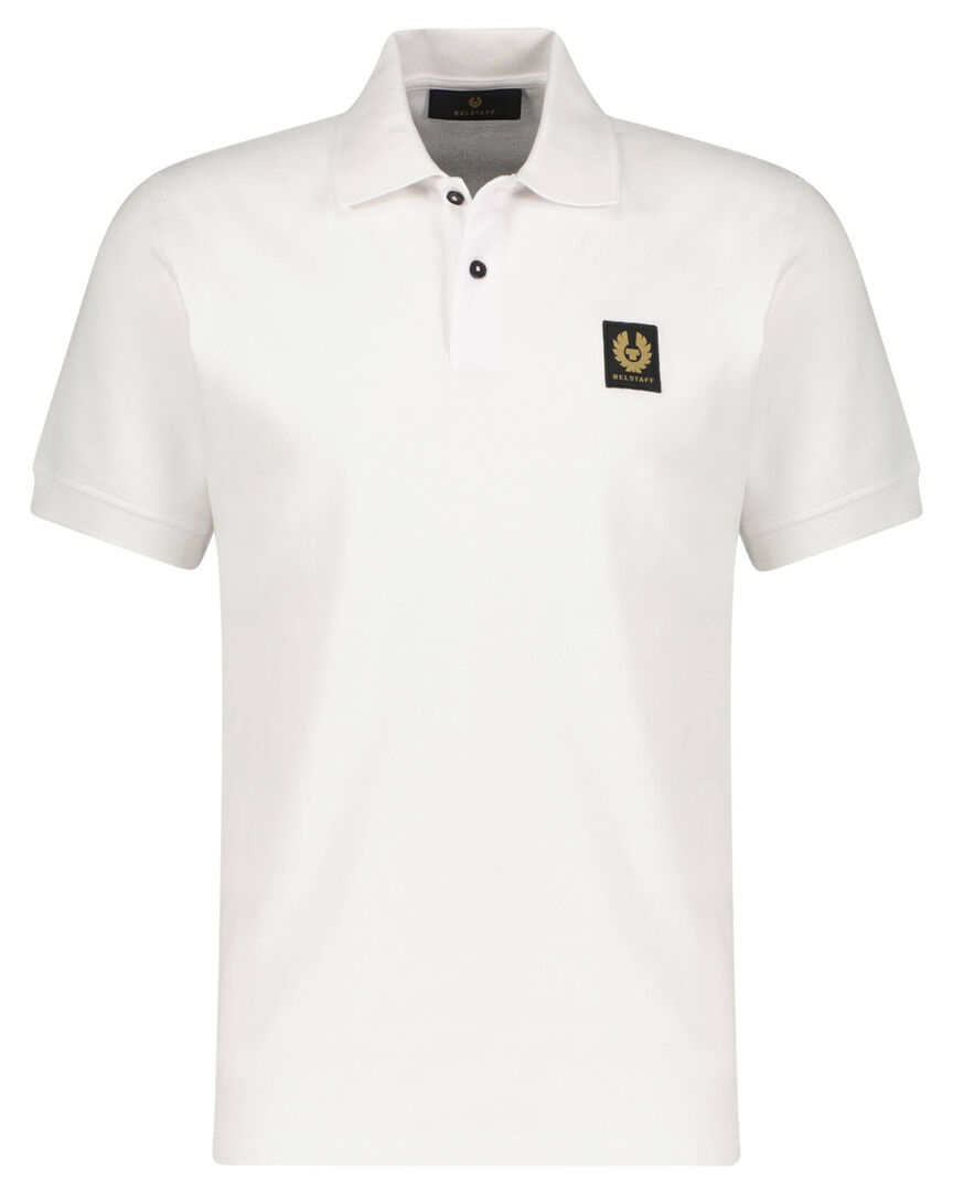 Belstaff Herren Weiss Poloshirt Kurzarm, Gr. Xxl