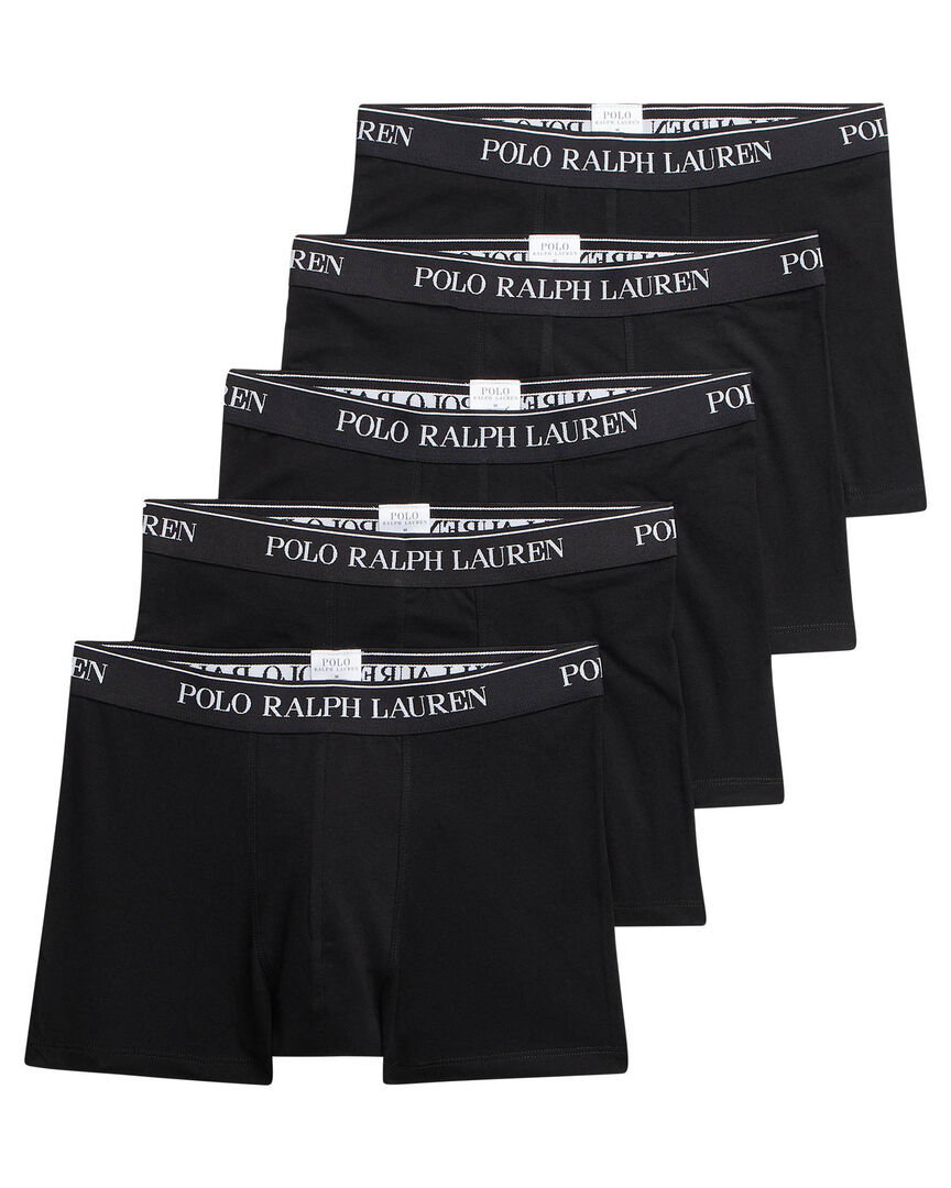 Polo Ralph Lauren Herren Schwarz – 5Er-Pack Klassische Unterhosen In Mit Logobund - Bild 2