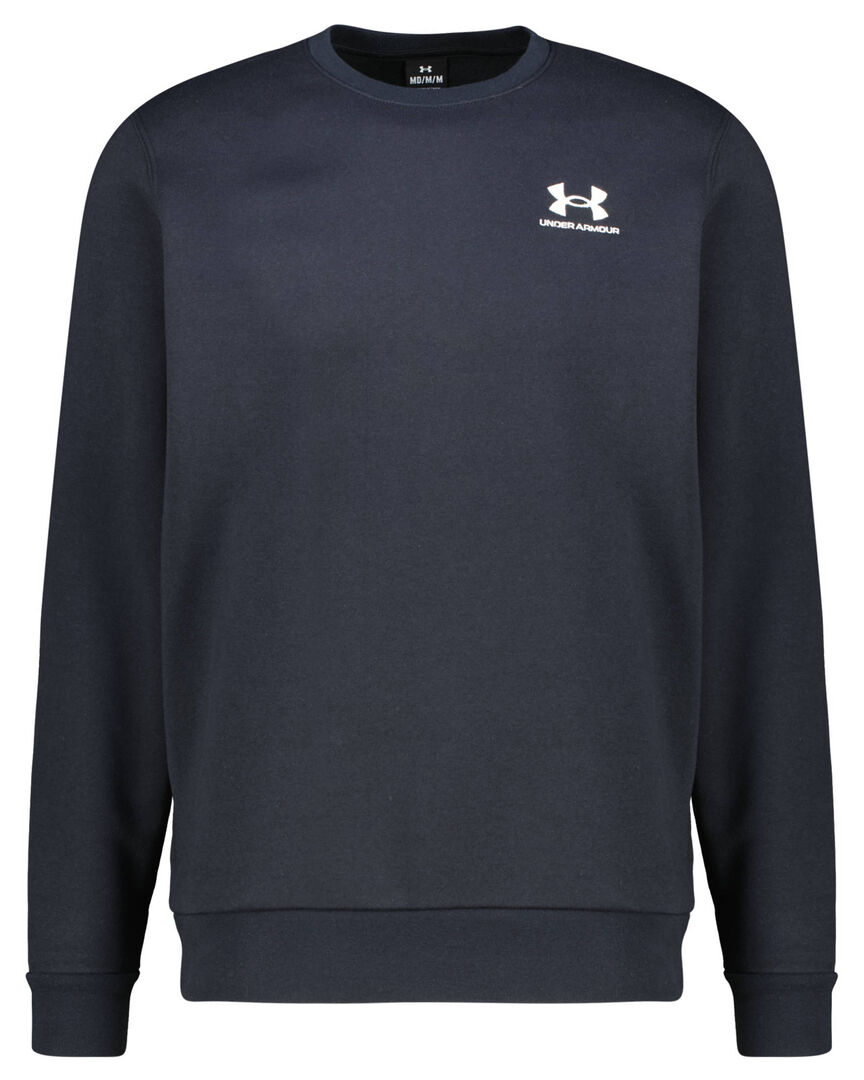 Under Armour Herren Schwarz Sweatshirt Essential Fleece Crew Mittel - Image 3
