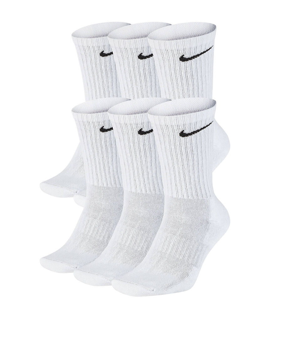 Nike Unisex Weiß Sportsocken 6Er Pack Everyday Cushioned Crew, Gr. 46-50 - Image 5