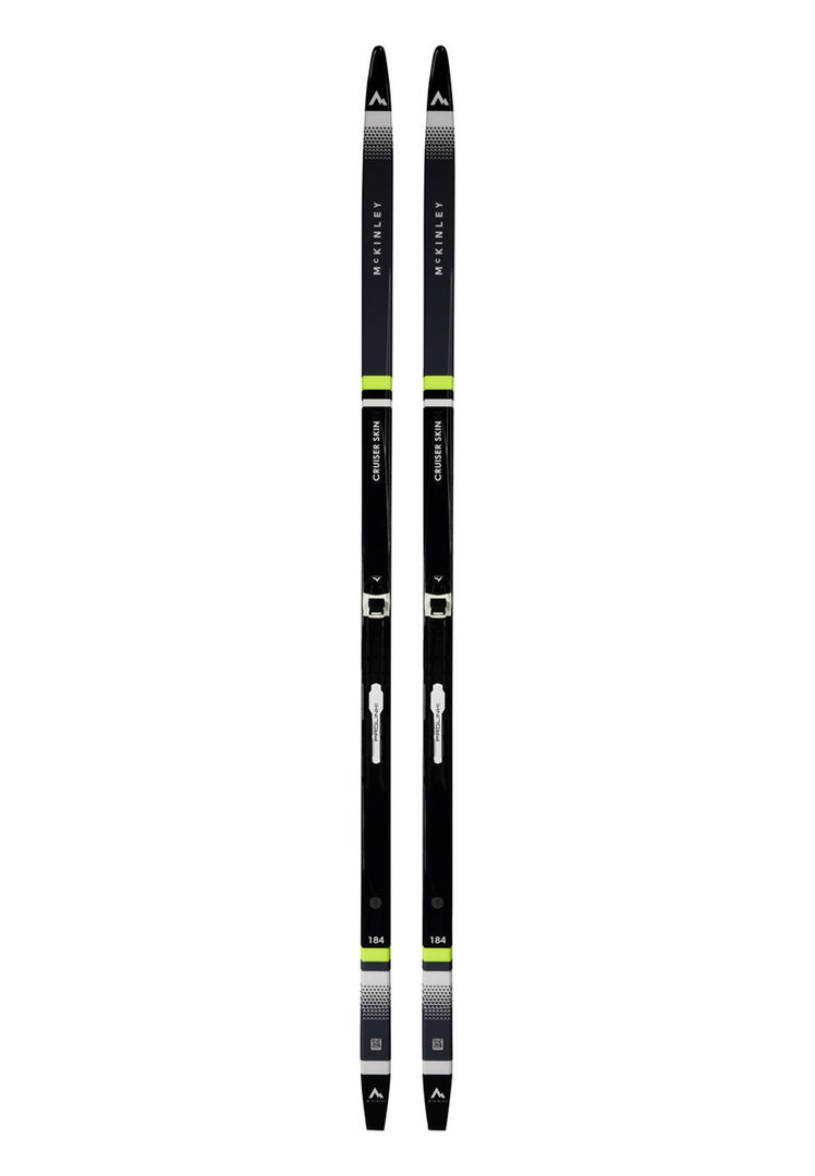 Mckinley Unisex Schwarz/Gelb Langlaufskier Ux.-Langlauf-Set Cruiser Skin + Prolink Auto, Gr. 174